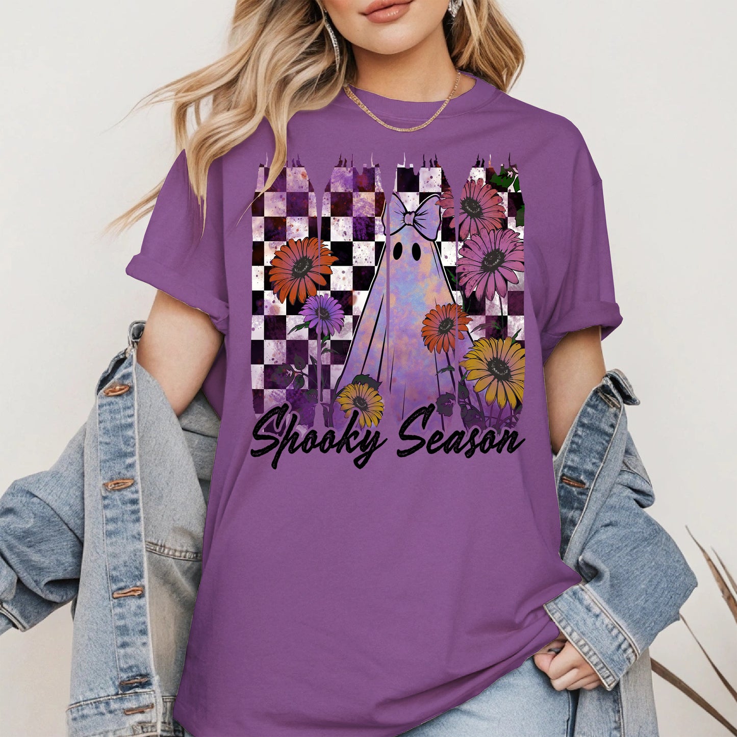 Floral Ghost Halloween shirt