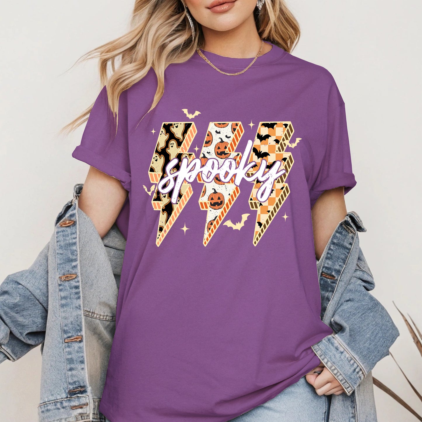Spooky Lightning Bolt Halloween shirt