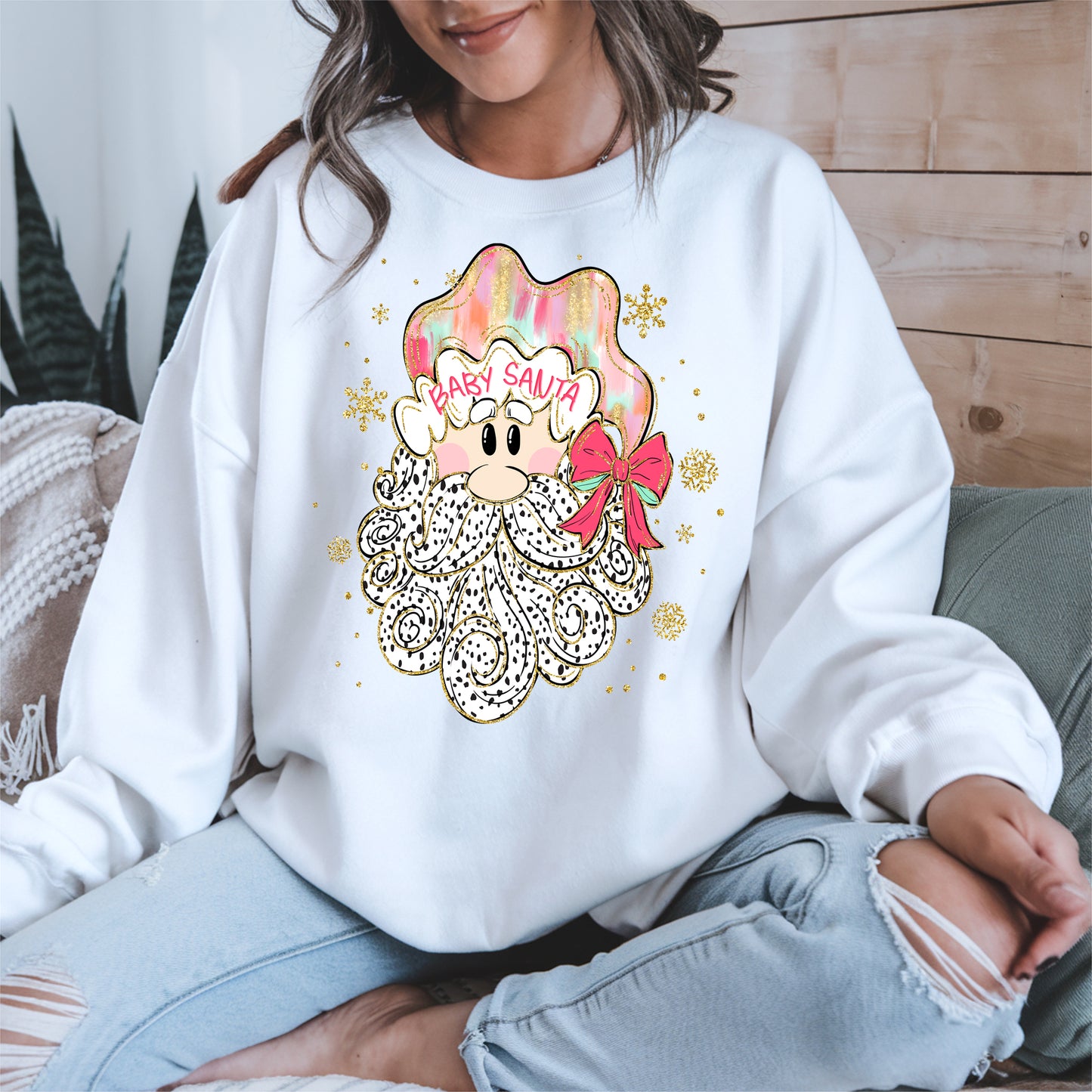 Santa Baby Shirt, Cute Christmas Sweatshirt, Hoodie