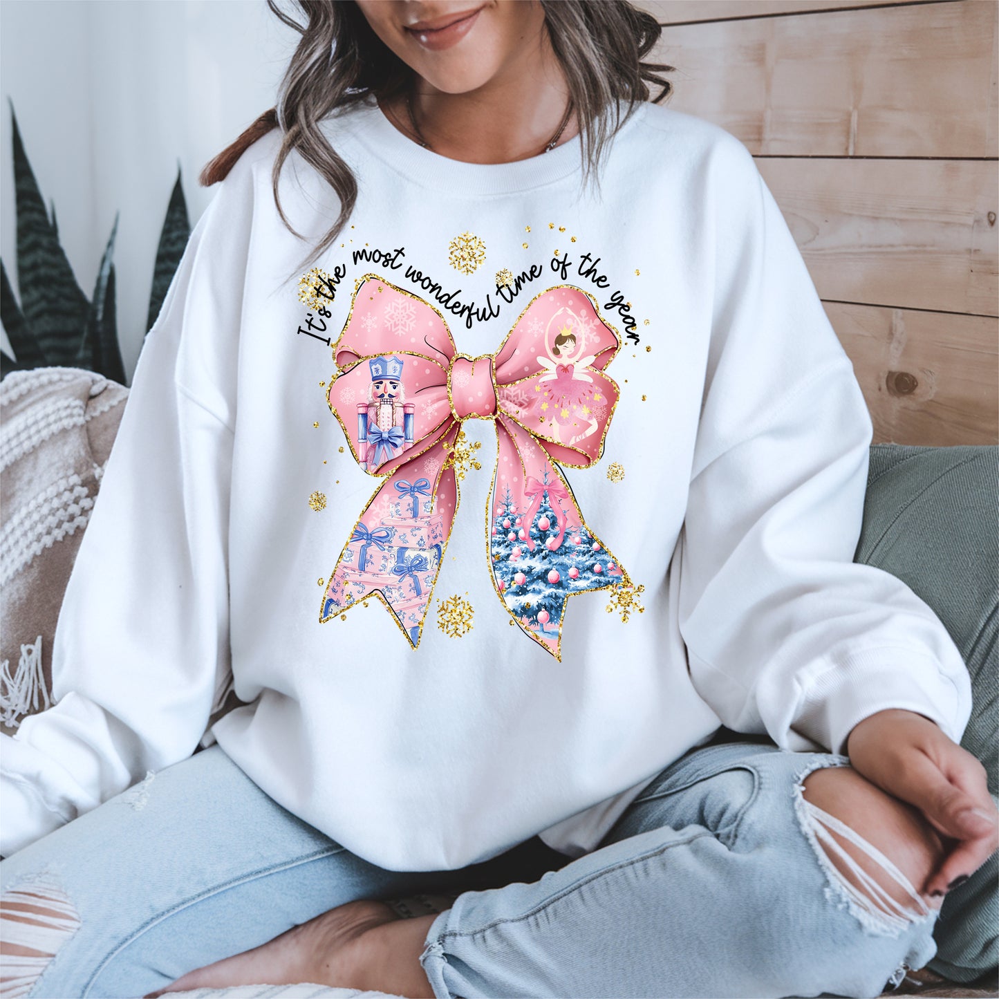 It is the Most Wonderful Time Christmas Bow Shirt