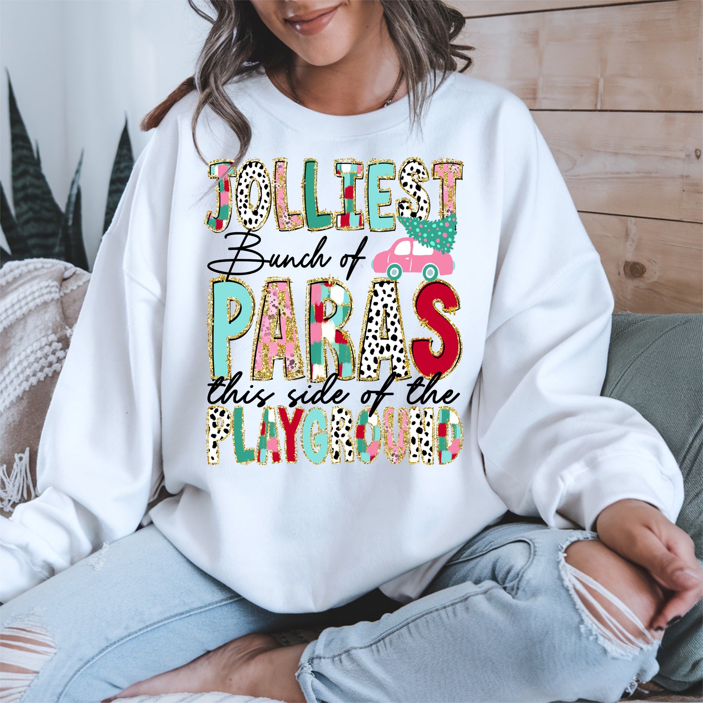 Jolliest Bunch of Teachers Christmas Shirt