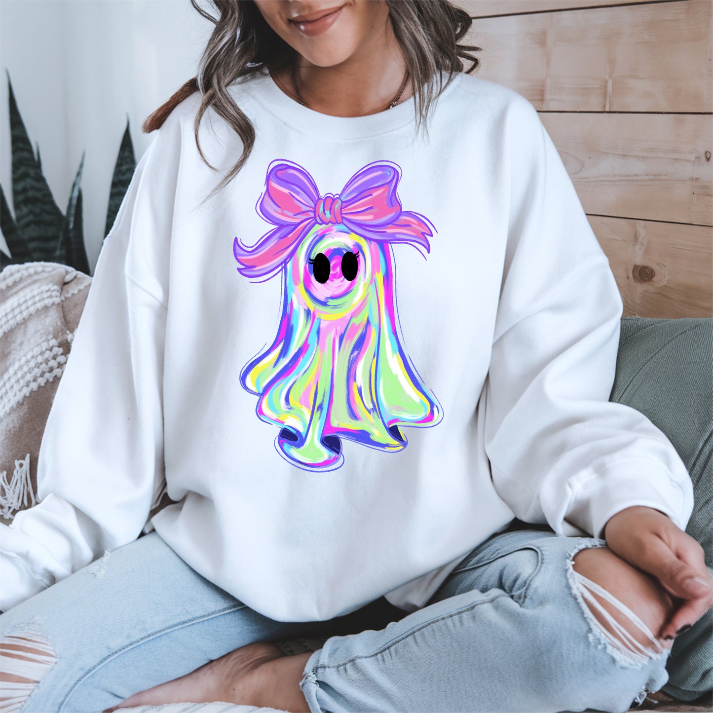 Pastel Ghost Shirt Hoodie Sweatshirt for Halloween Vibes