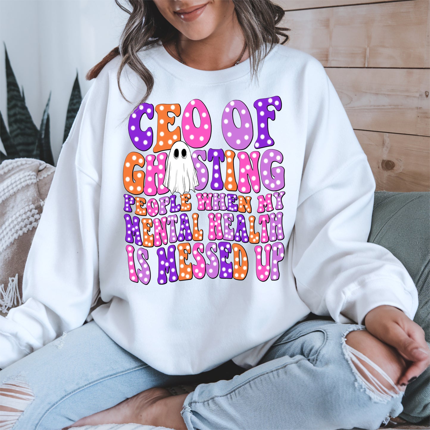 CEO of Ghosting Mental Health Shirt - Funny Ghost Tee