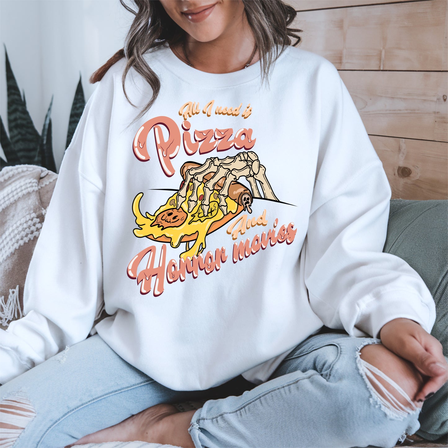 All I Need Is Pizza And Horror Movies Shirt