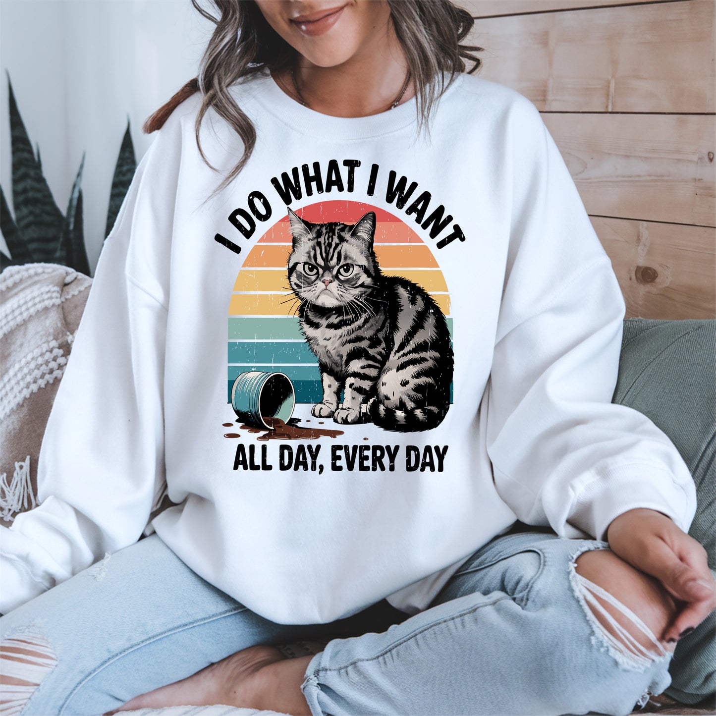 I Do What I Want Angry Cat Shirt Hoodie Sweatshirt