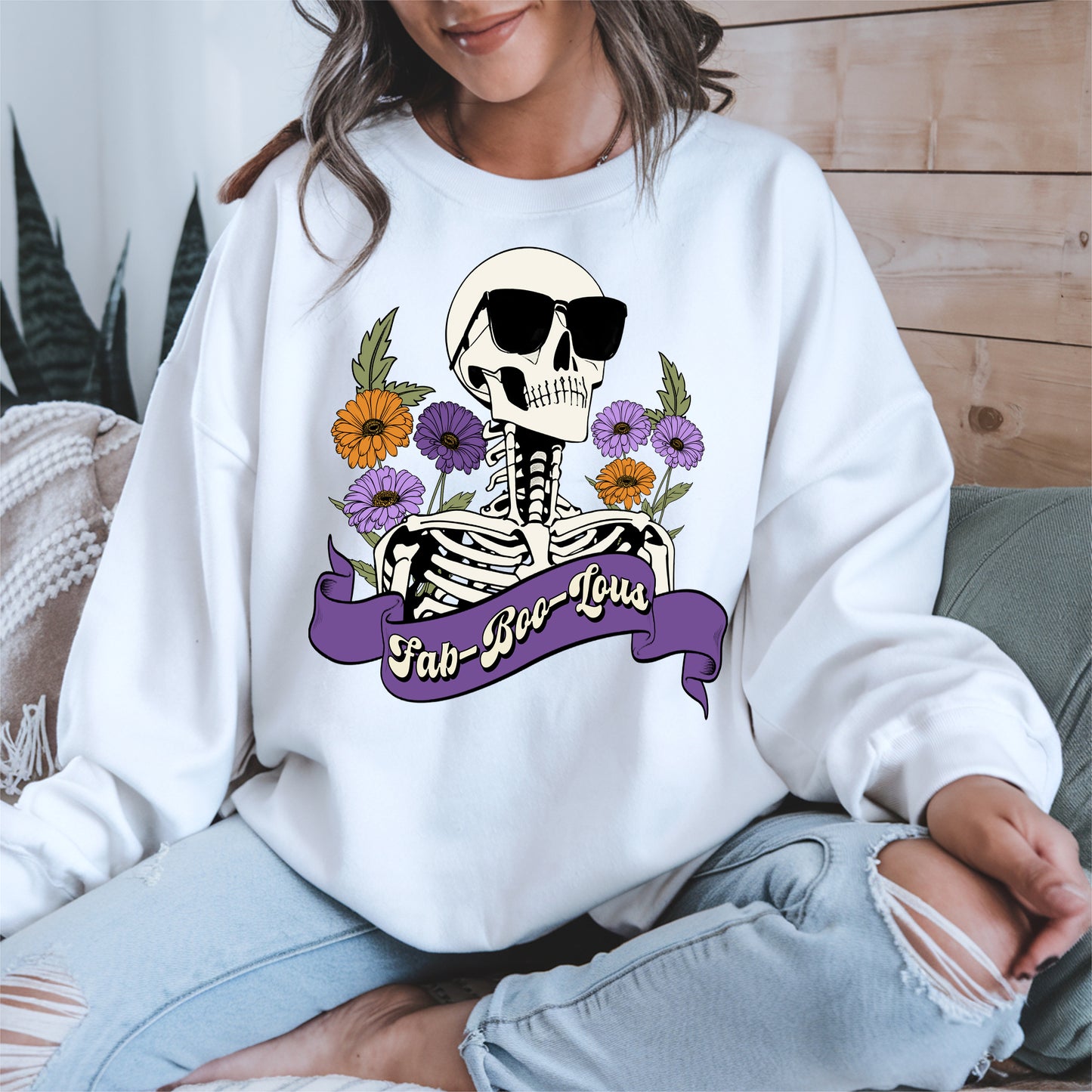 Fab-Boo-Lous Skeleton Halloween Shirt