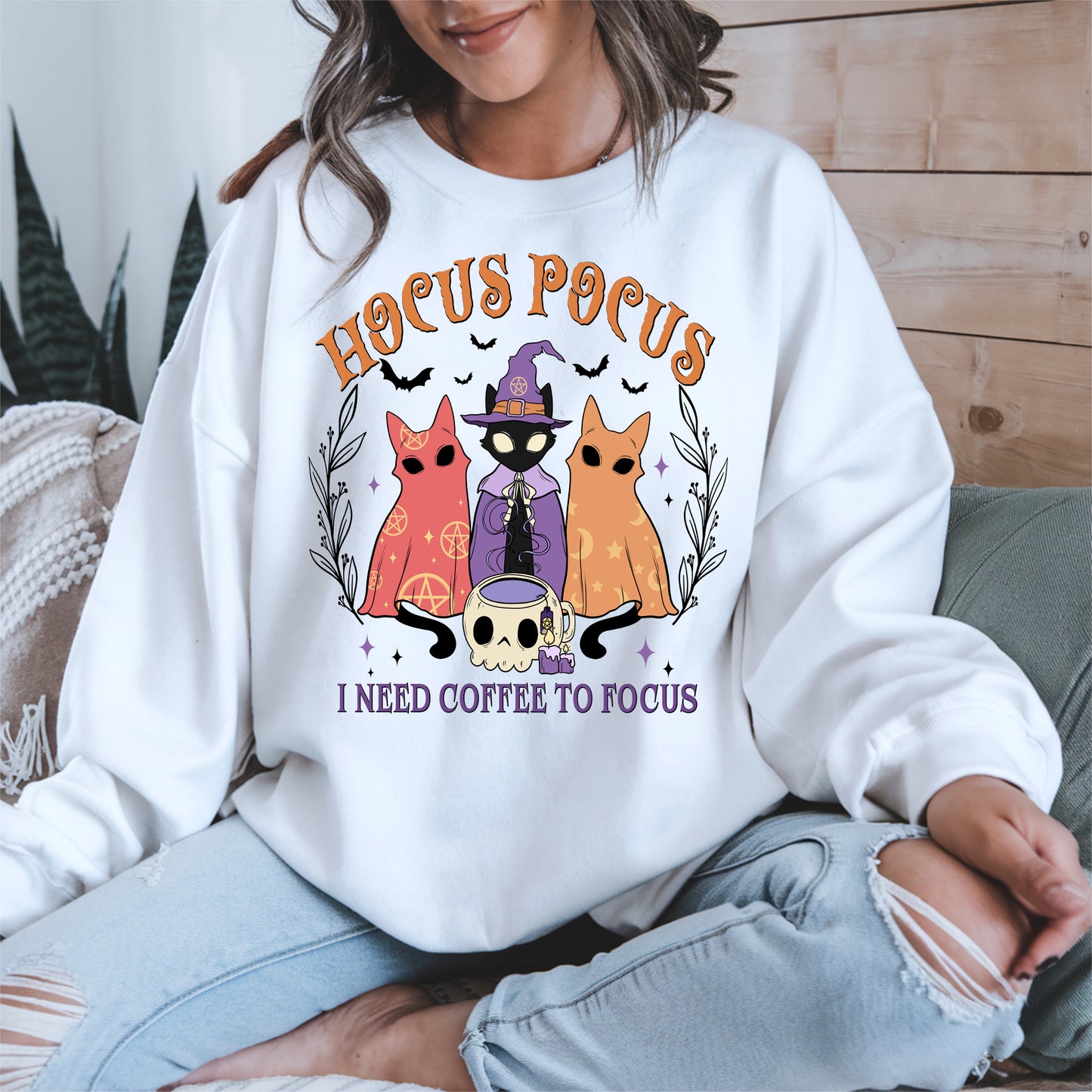 Hocus Pocus Coffee Cat Shirt