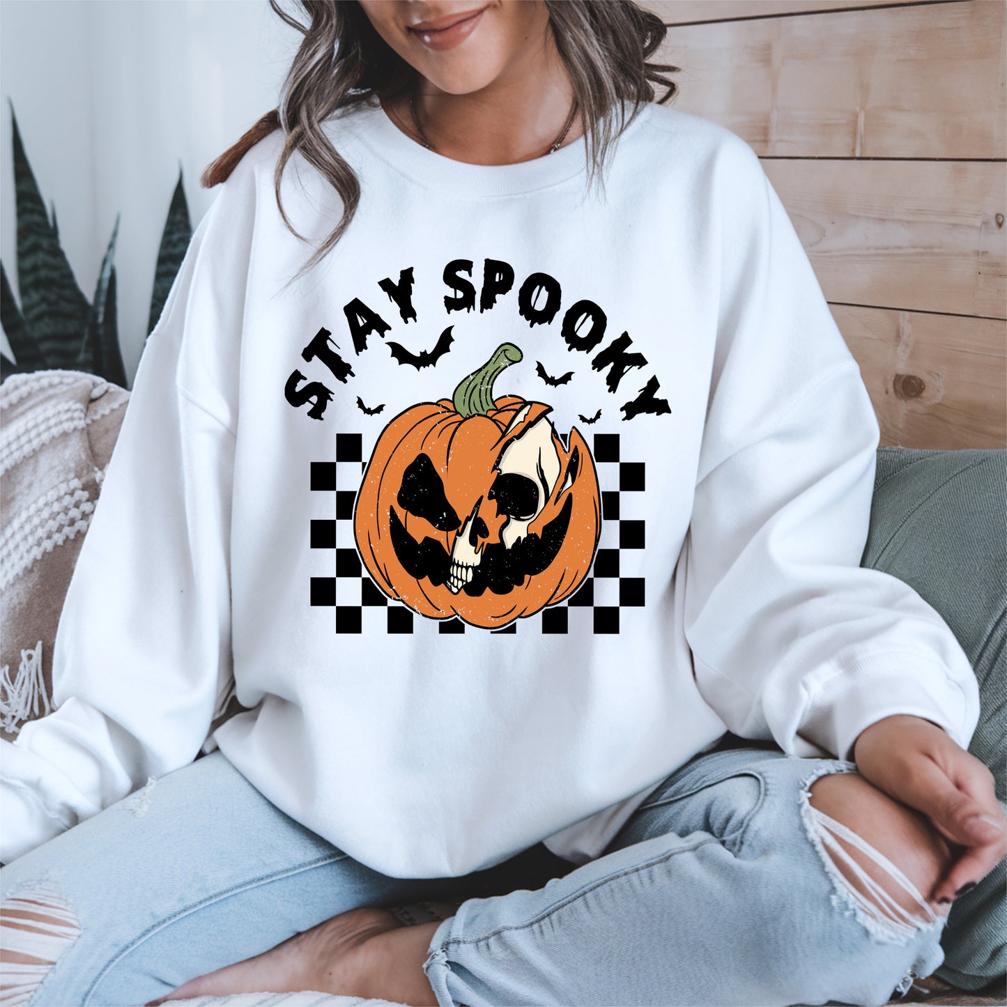 Creepy Skull Pumpkin Halloween Shirt
