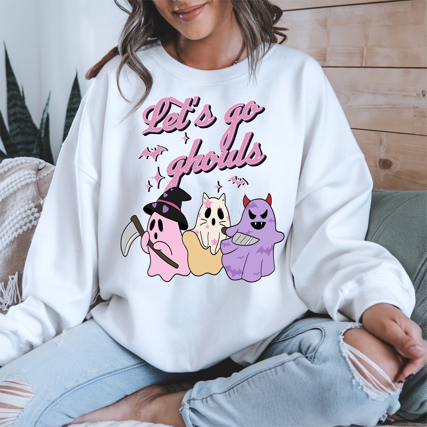 Let’s Go Ghouls Shirt Cute Halloween Ghost
