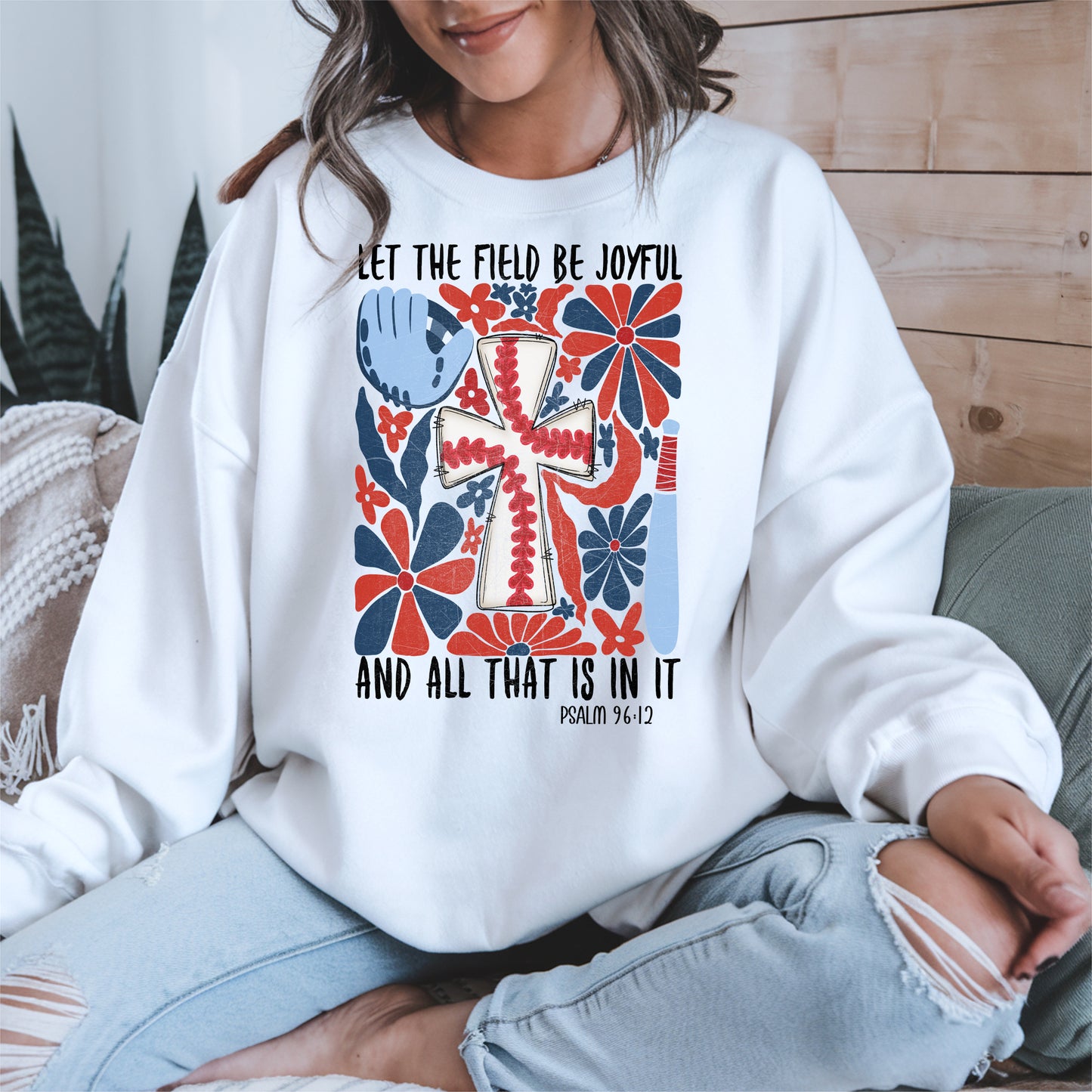 Faith Baseball Floral Shirt Sport Tee Hoodie Sweatshirt Gift for Fans