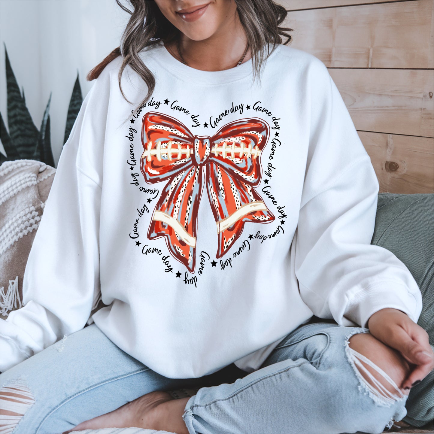 Baseball Bow Shirt Sport Tee Hoodie Sweatshirt Gift for Fans and Moms