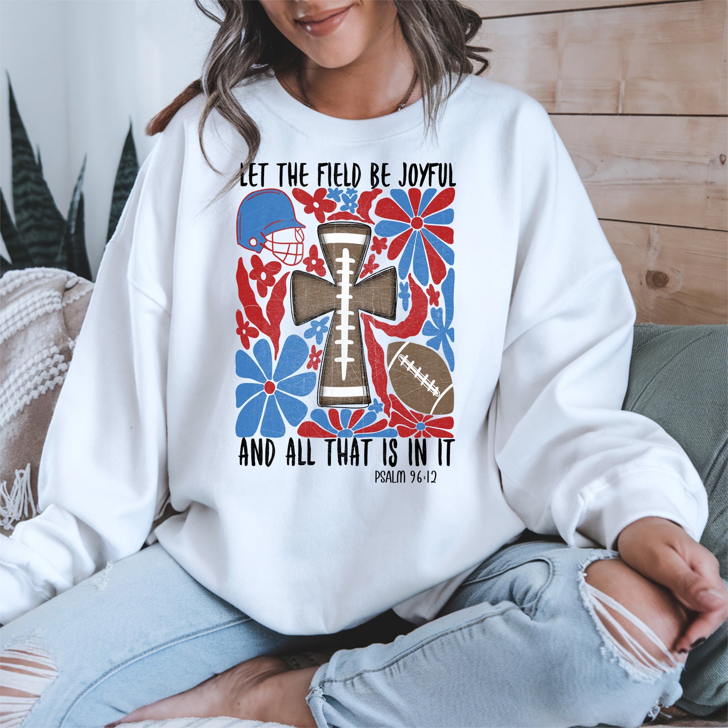 Faith Football Shirt Sport Tee Hoodie Sweatshirt Gift for Fans