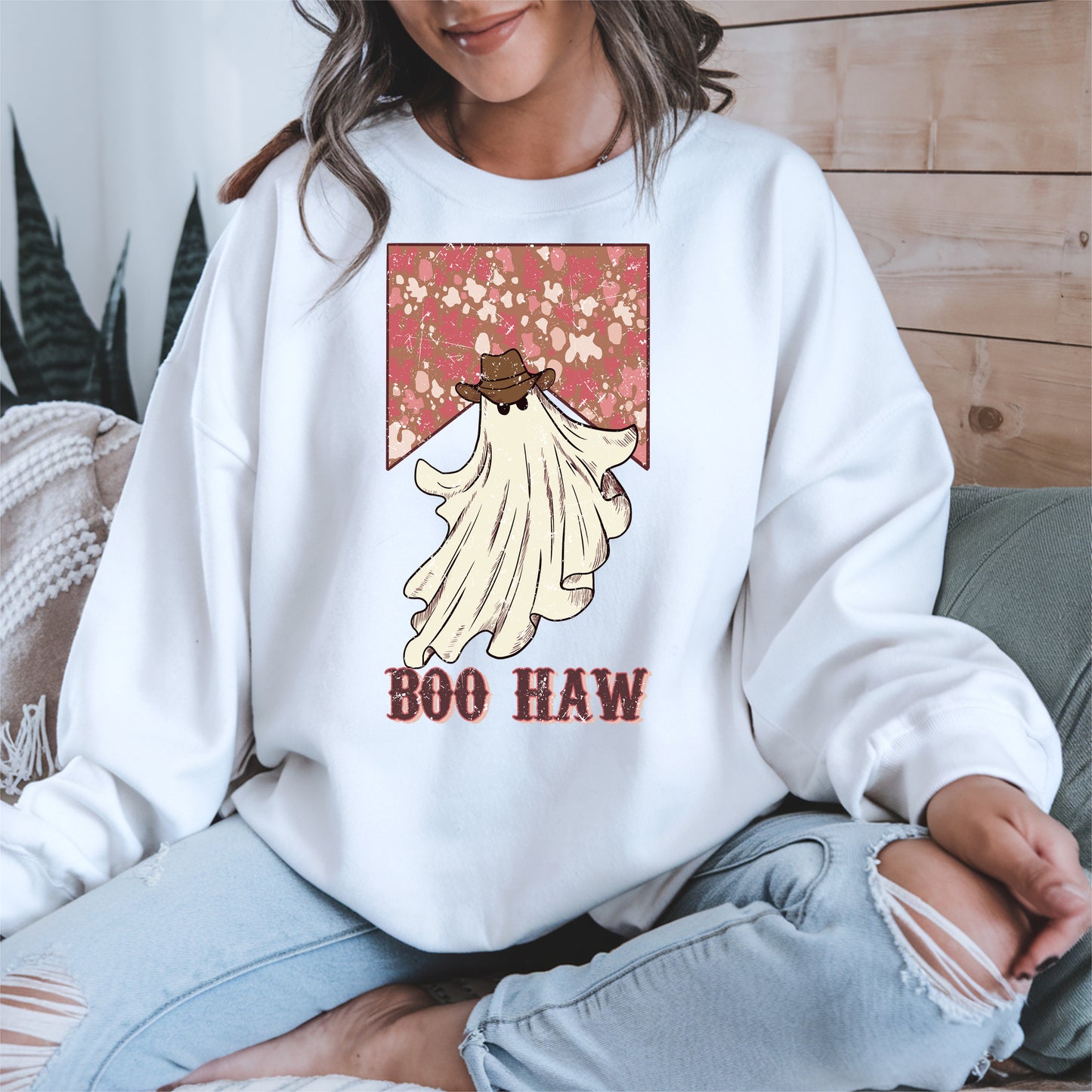 Boo Haw Western Ghost Cowgirl Tee