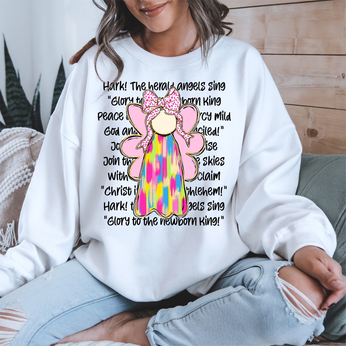 Colorful Angel Christmas Shirt
