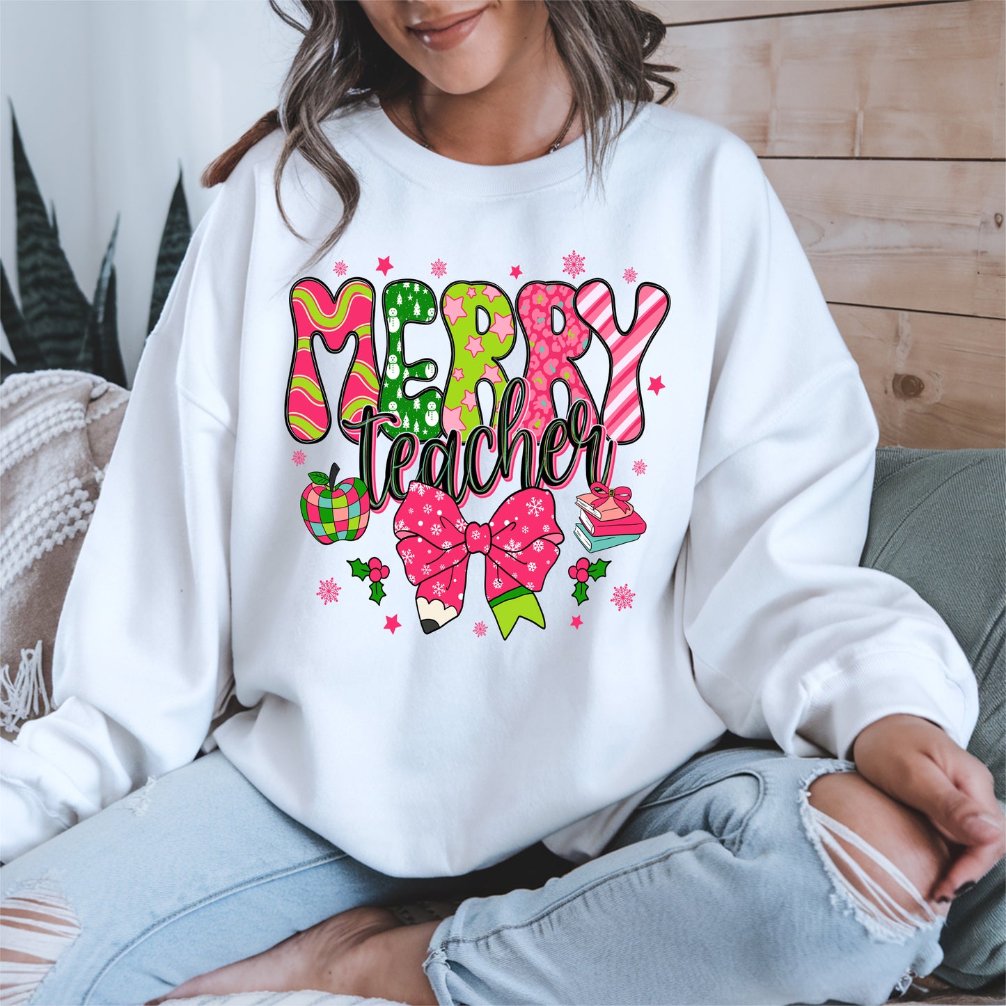 Merry Teacher Christmas Shirt
