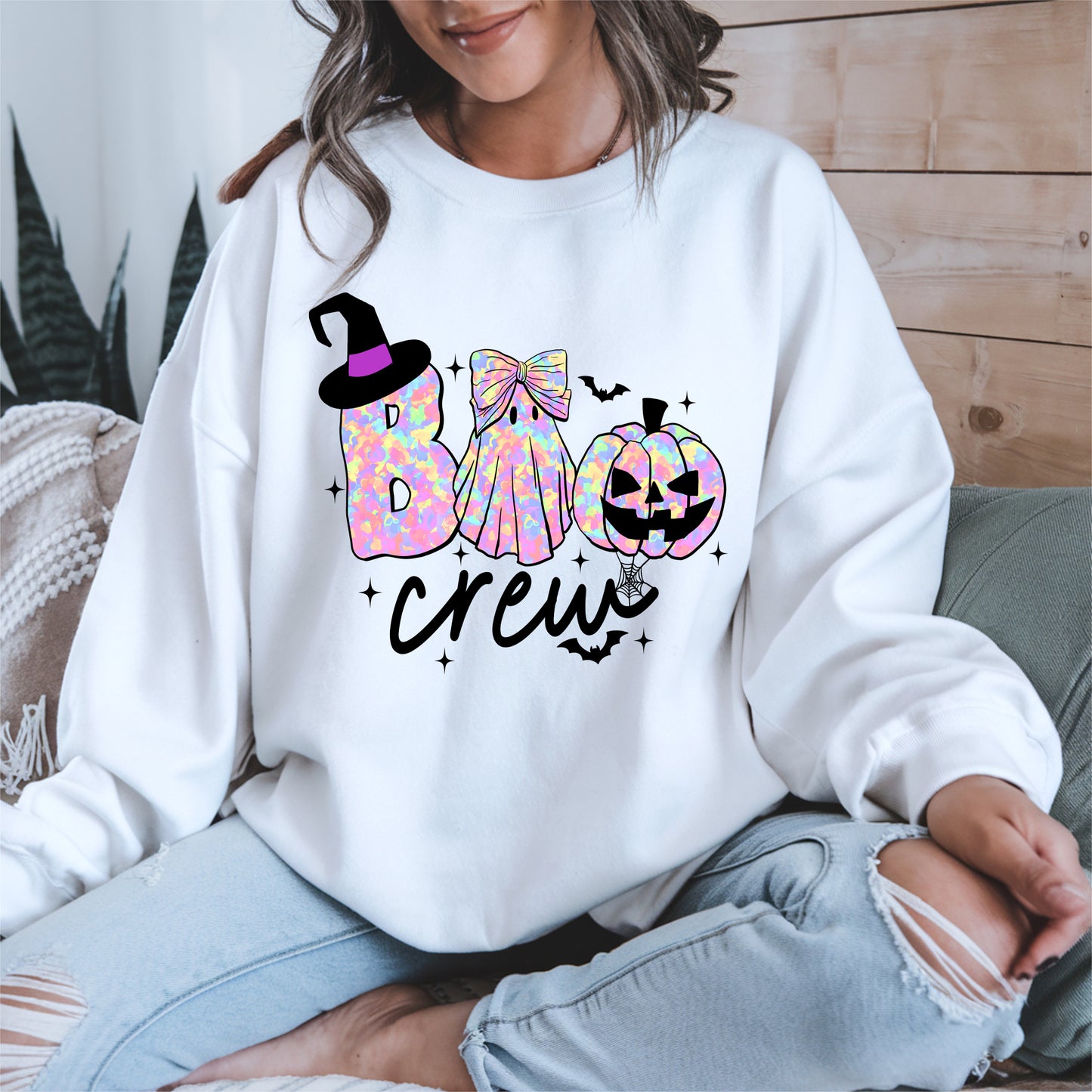 Boo Crew halloween shirt and hoodie