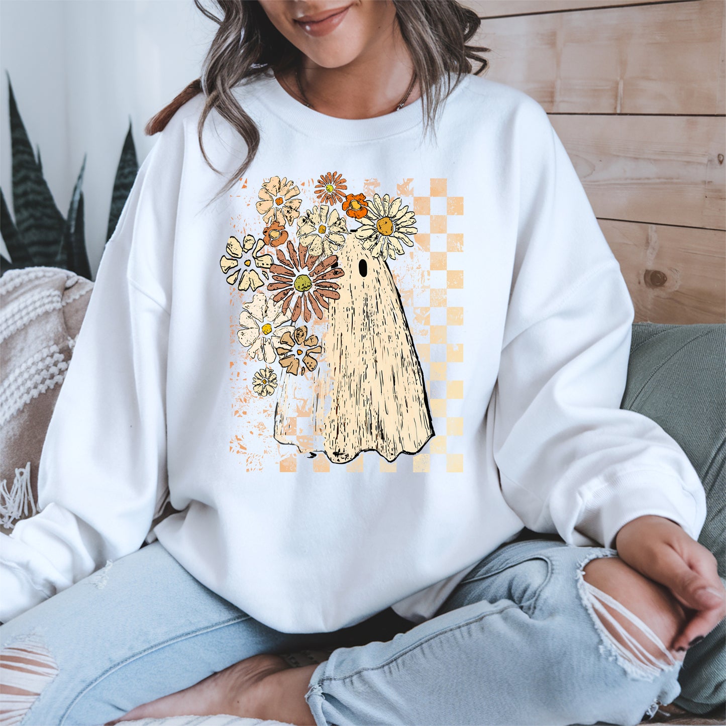 Ghost Floral halloween shirt