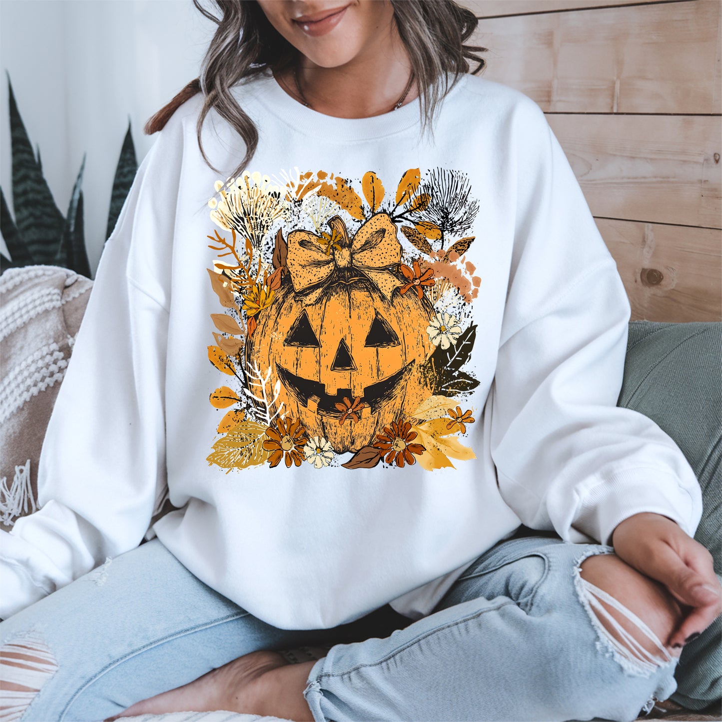 Halloween Pumpkin Coquette Bow shirt
