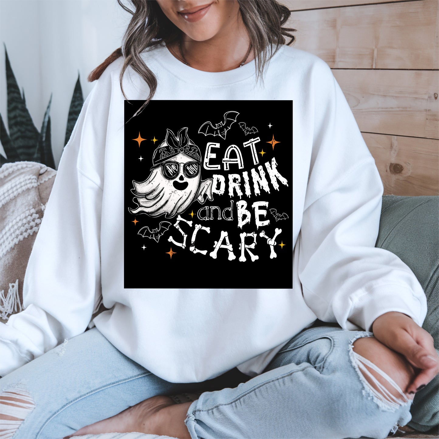 Eat Drink and Be Scary halloween shirt