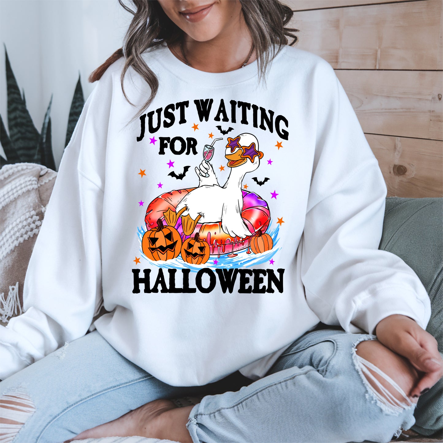 Just waiting for Halloween halloween shirt
