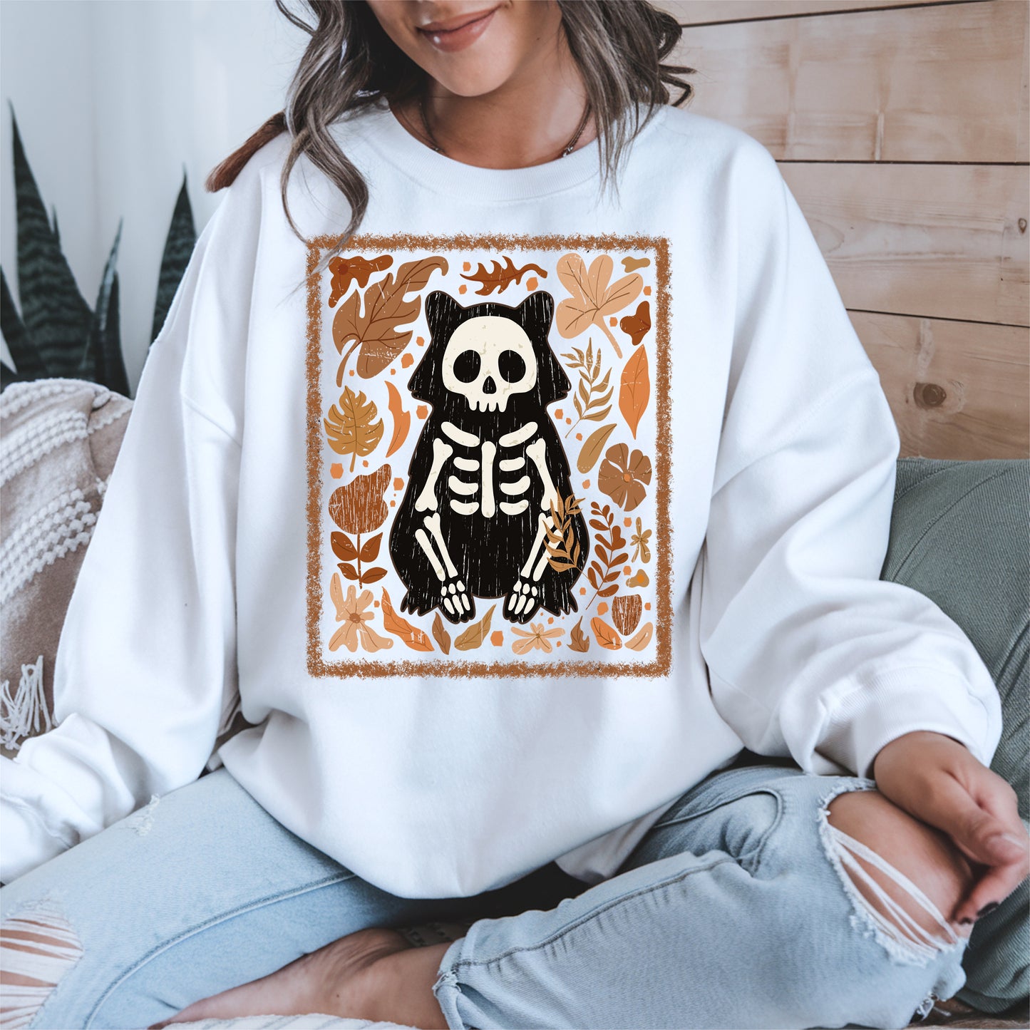 Halloween raccoon floral halloween shirt