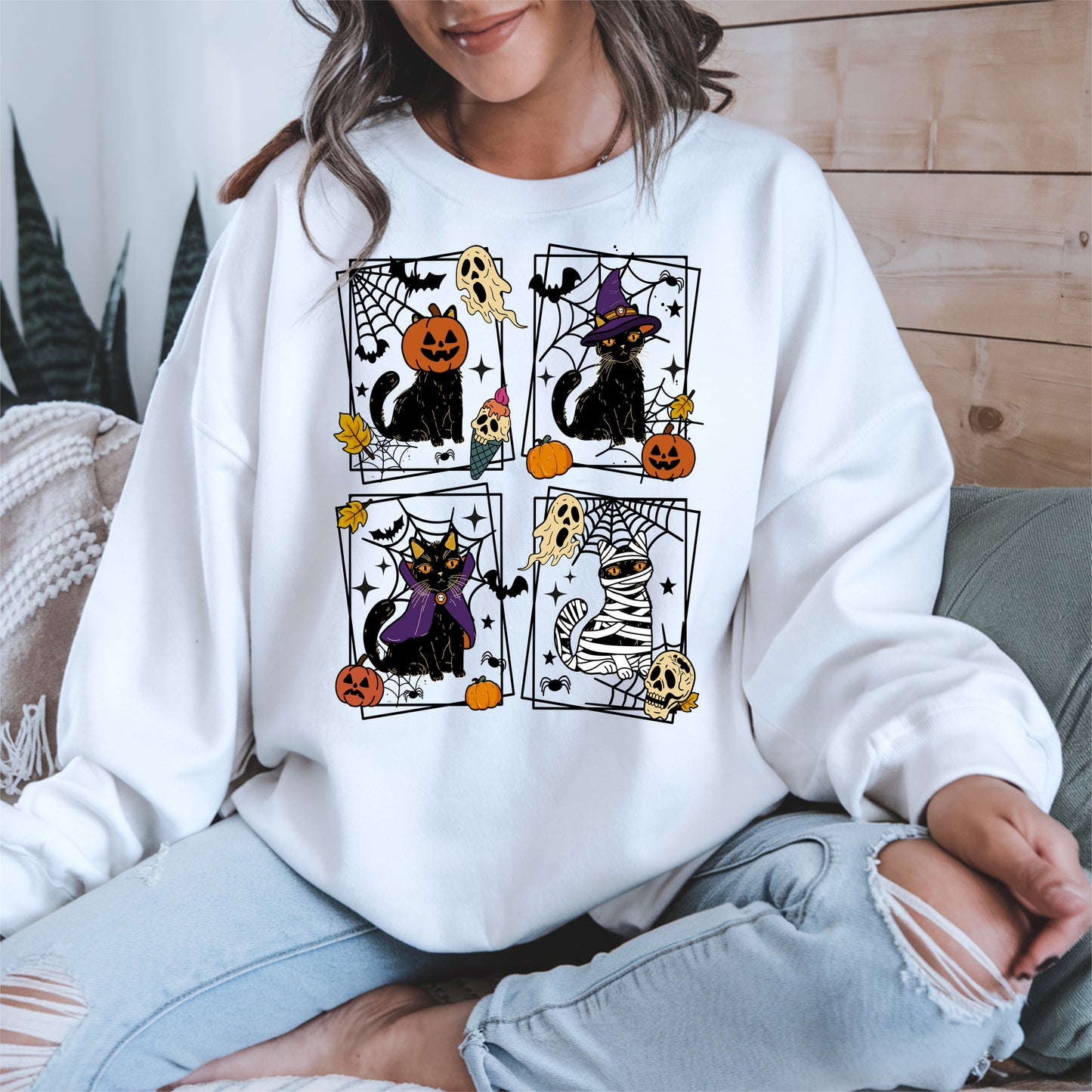 Black Cat Halloween shirt and hoodie