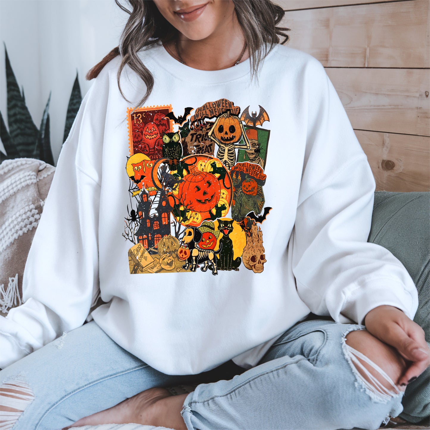 Collage Halloween shirt and hoodie