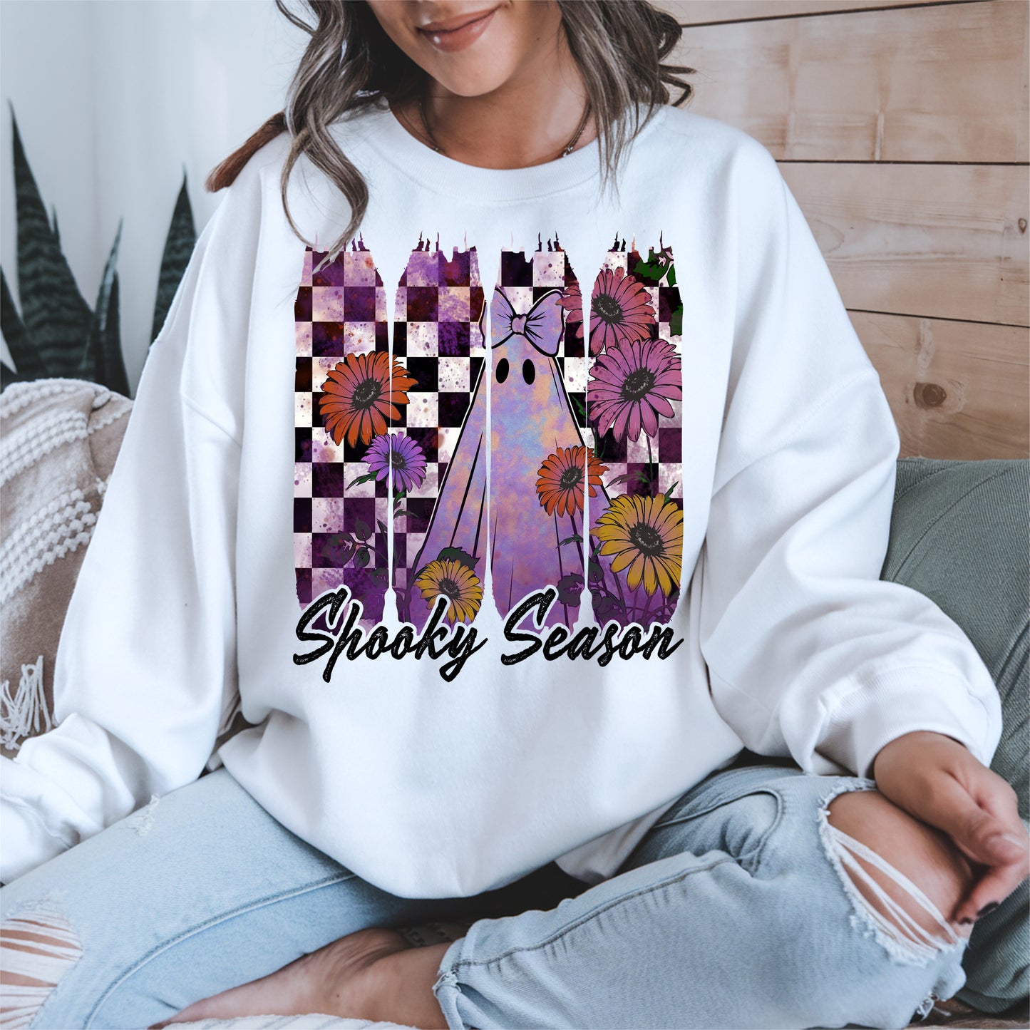 Floral Ghost Halloween shirt