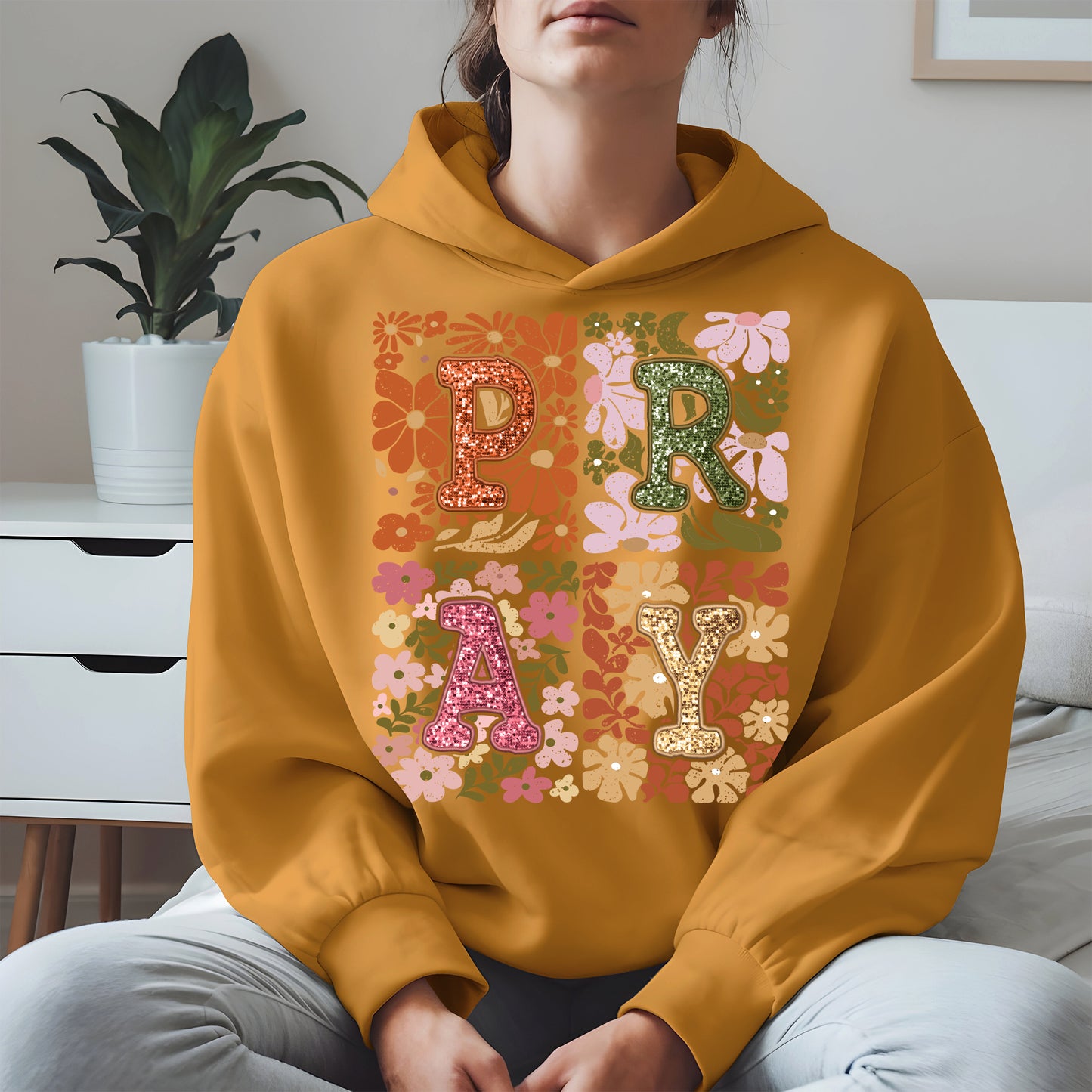 Retro Floral Faith Fall Christian Shirt