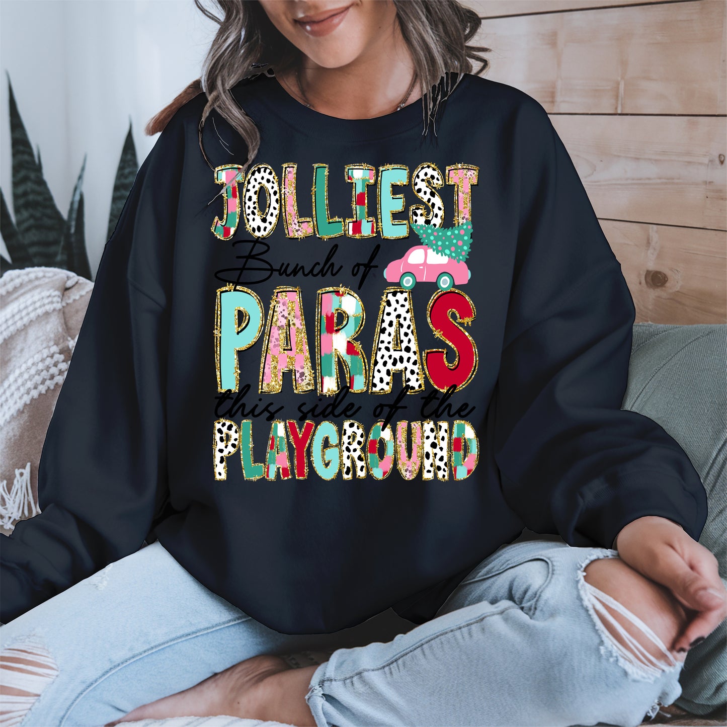 Jolliest Bunch of Teachers Christmas Shirt