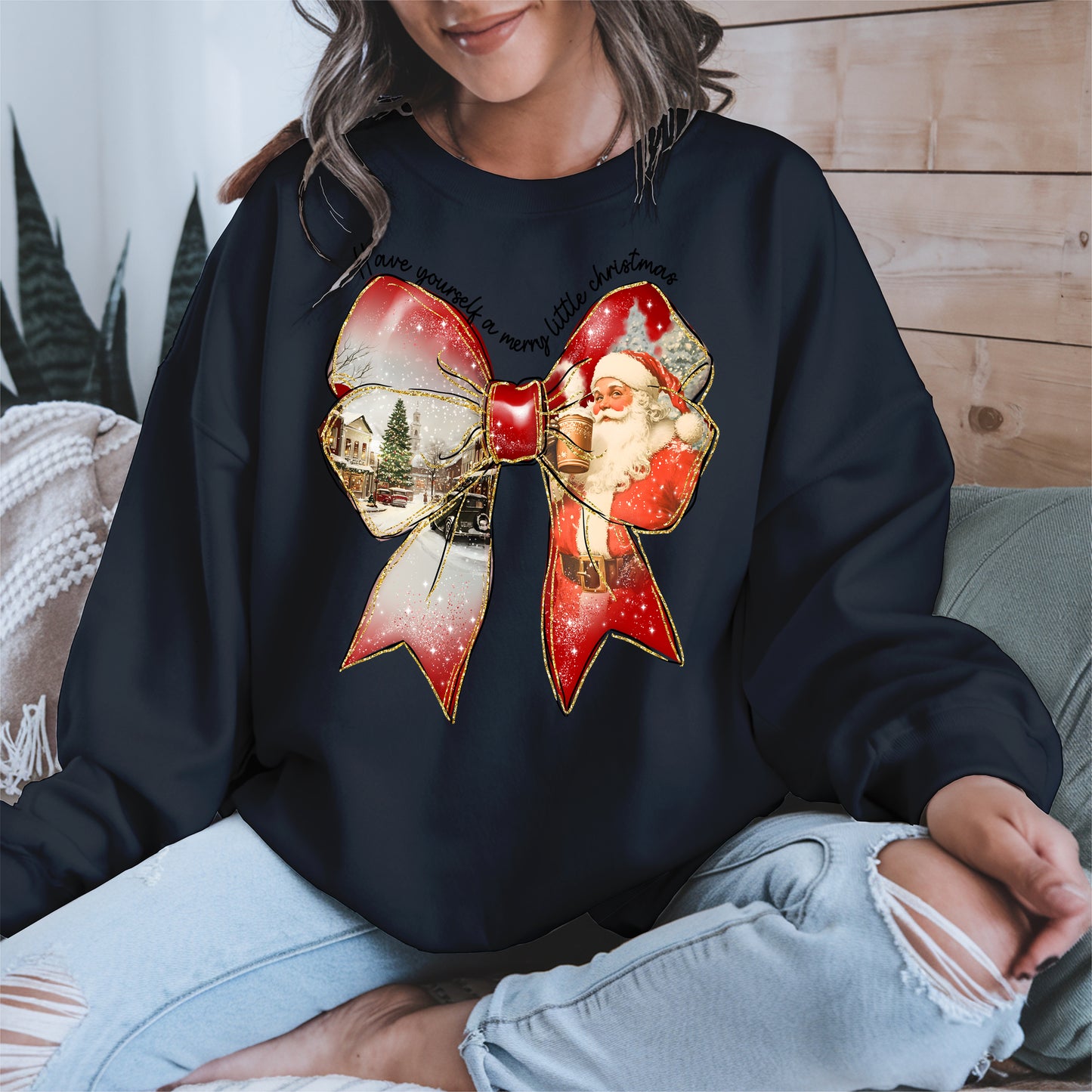 Small Town Christmas Santa Holiday Shirt