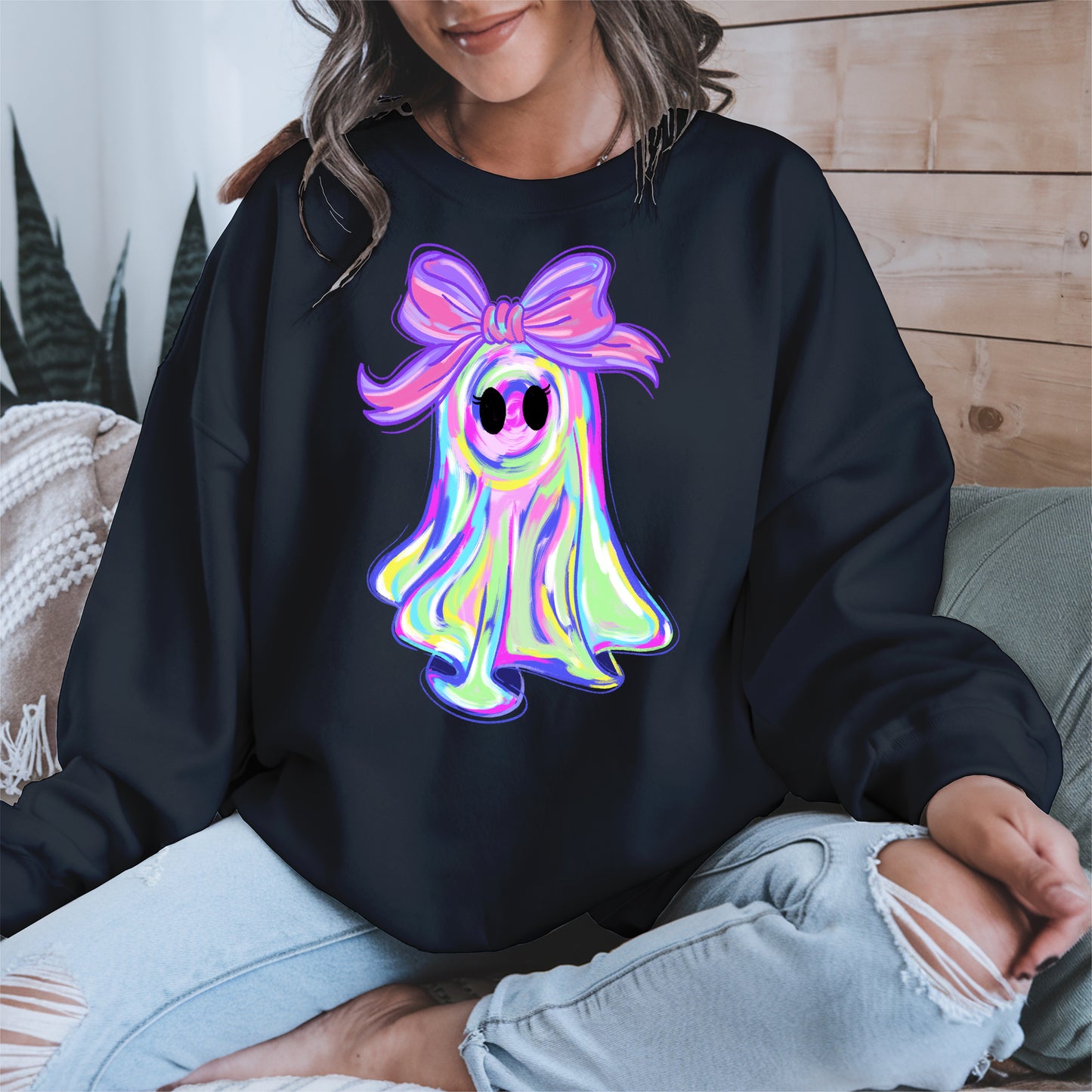 Pastel Ghost Shirt Hoodie Sweatshirt for Halloween Vibes