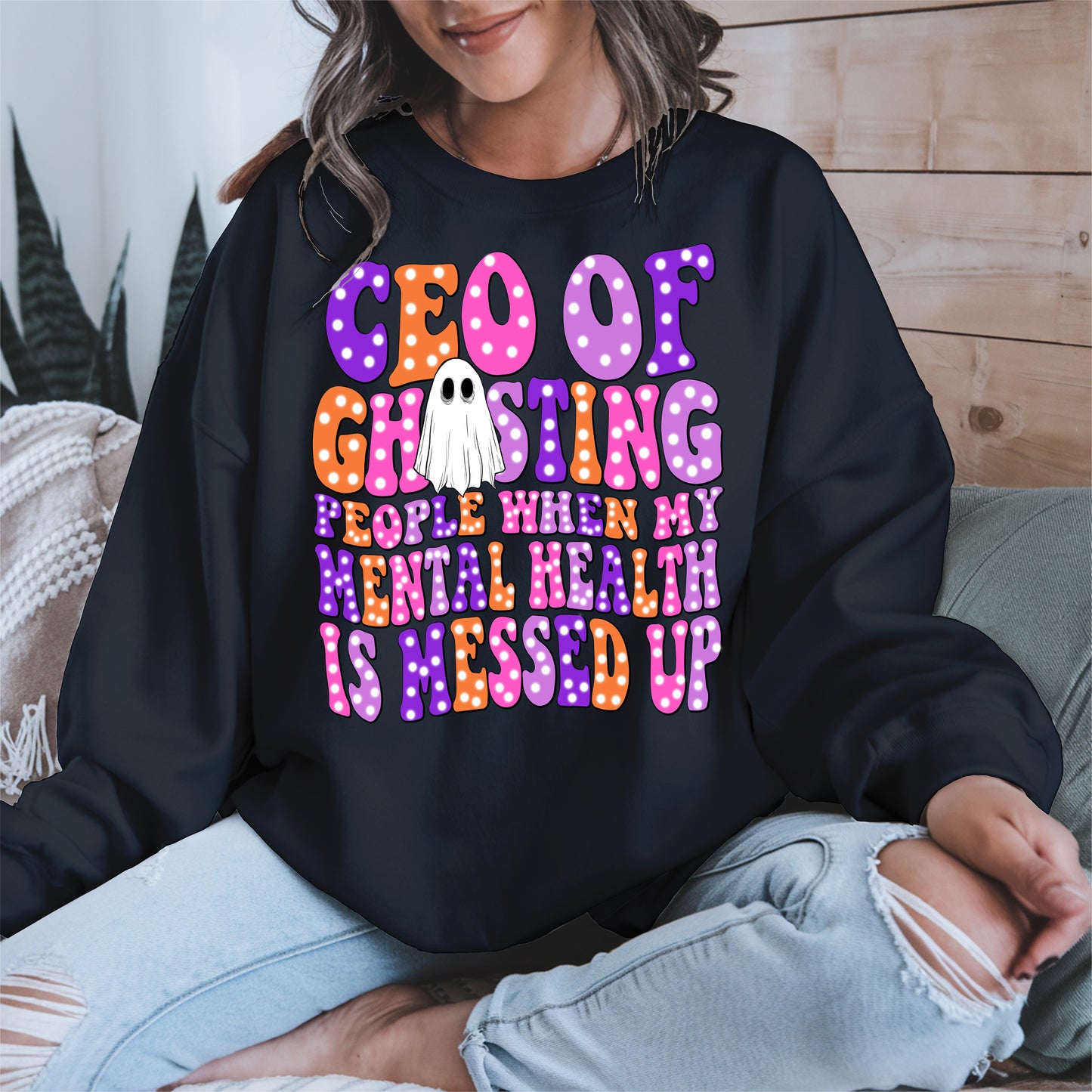 CEO of Ghosting Mental Health Shirt - Funny Ghost Tee