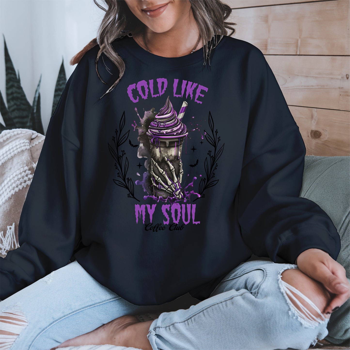 Cold Like My Soul Skeleton Drink Halloween Shirt