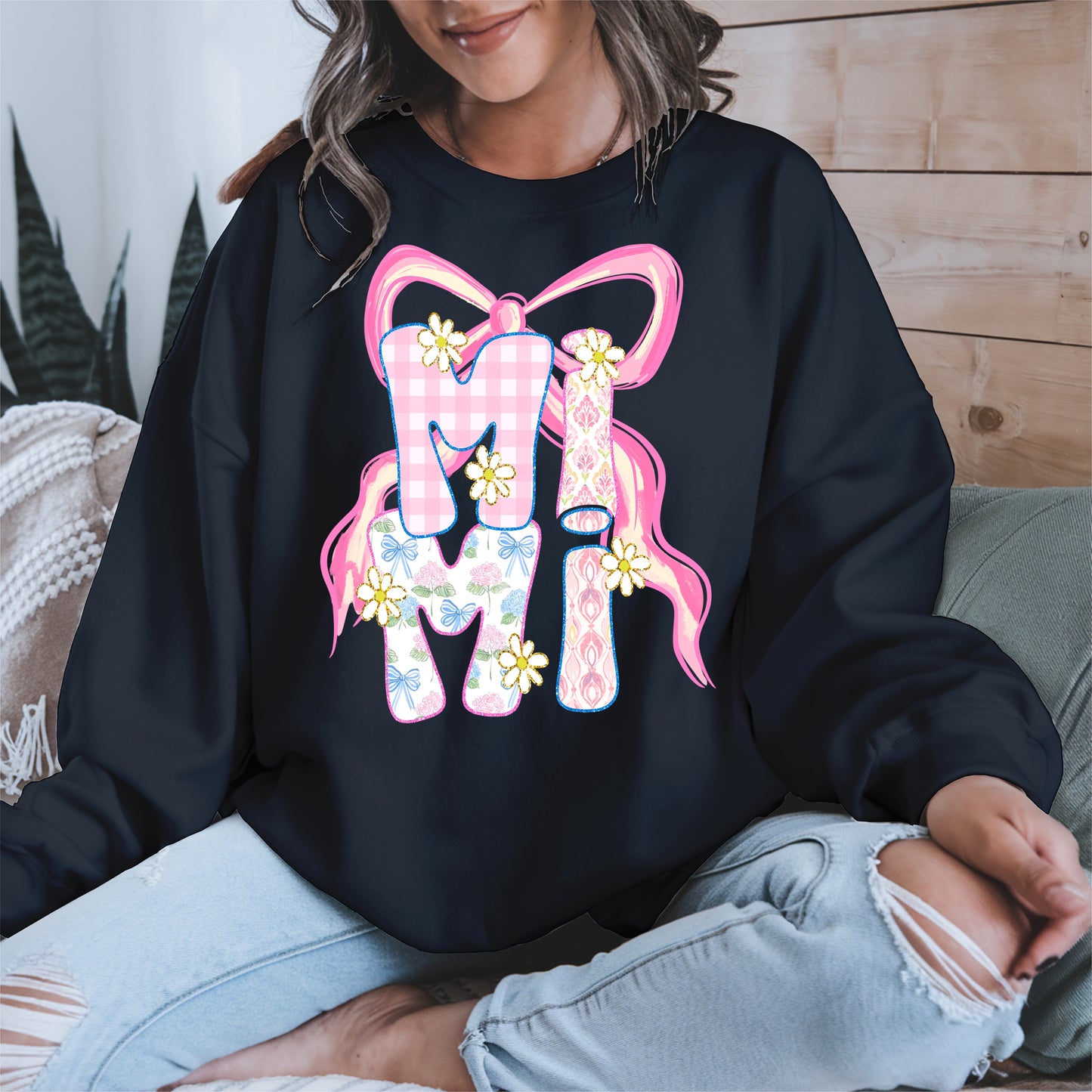 Cute MIMI Shirt Mother Tee Hoodie Sweatshirt Gift for Grandma