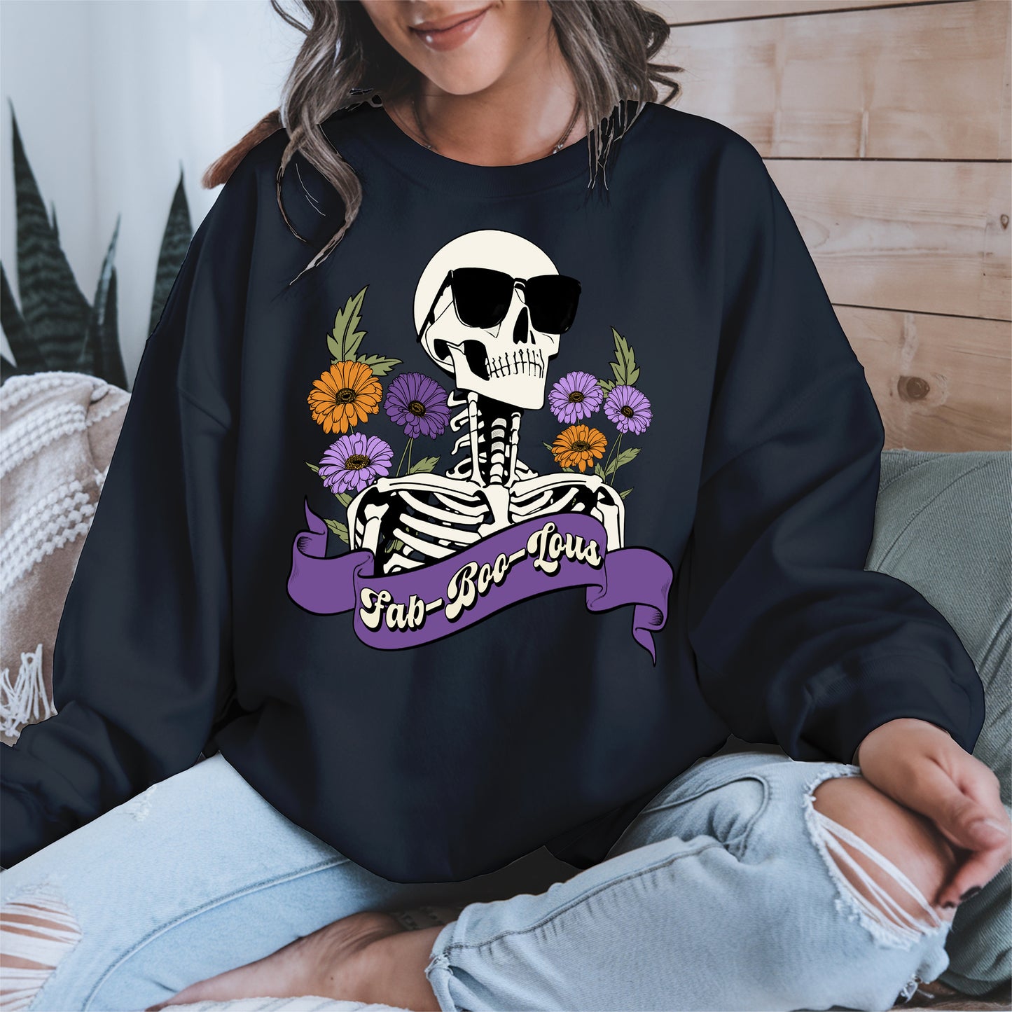 Fab-Boo-Lous Skeleton Halloween Shirt