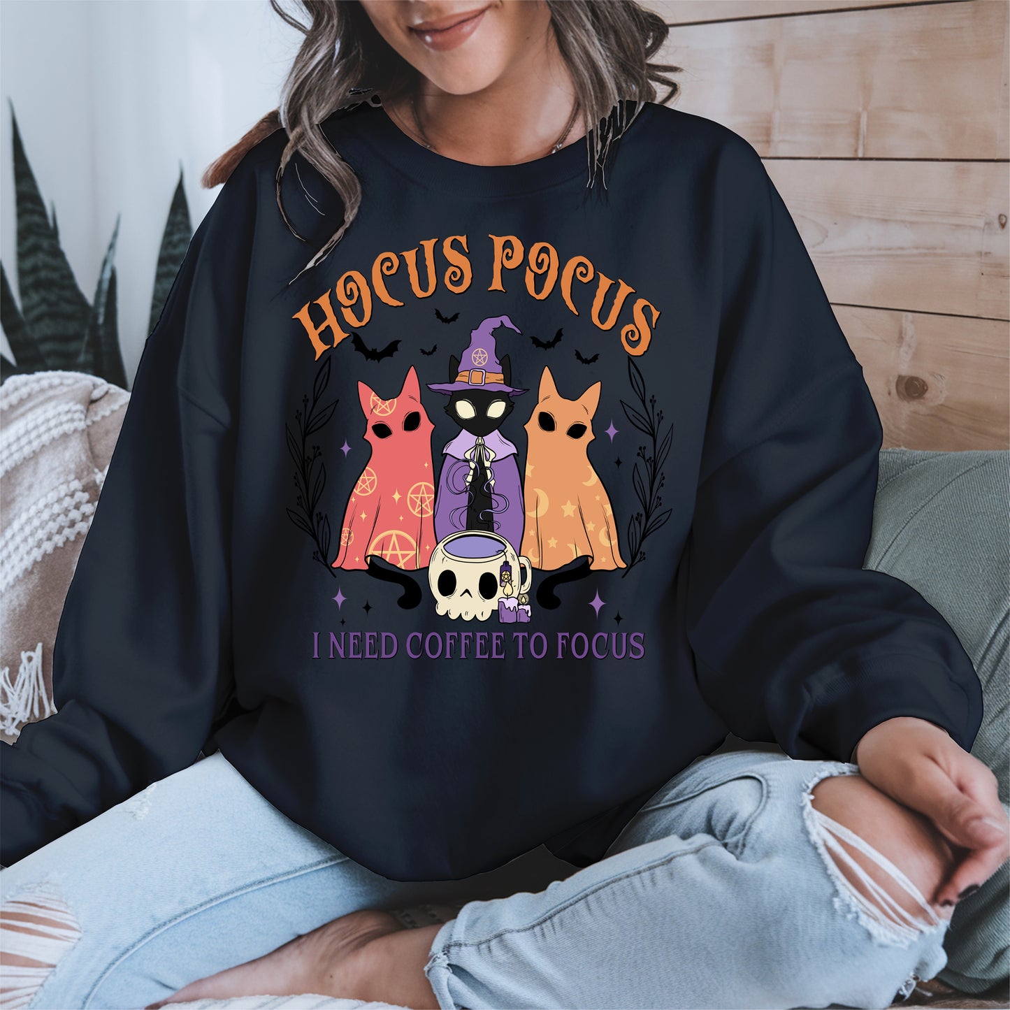 Hocus Pocus Coffee Cat Shirt