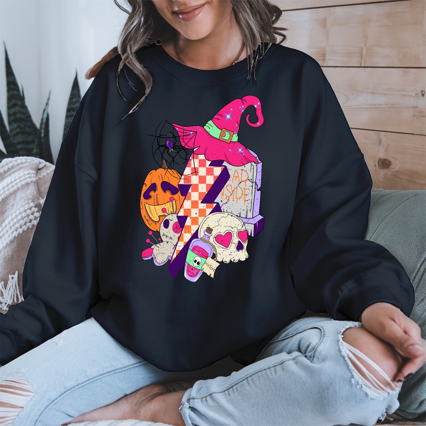 Witchy Lightning Halloween Shirt