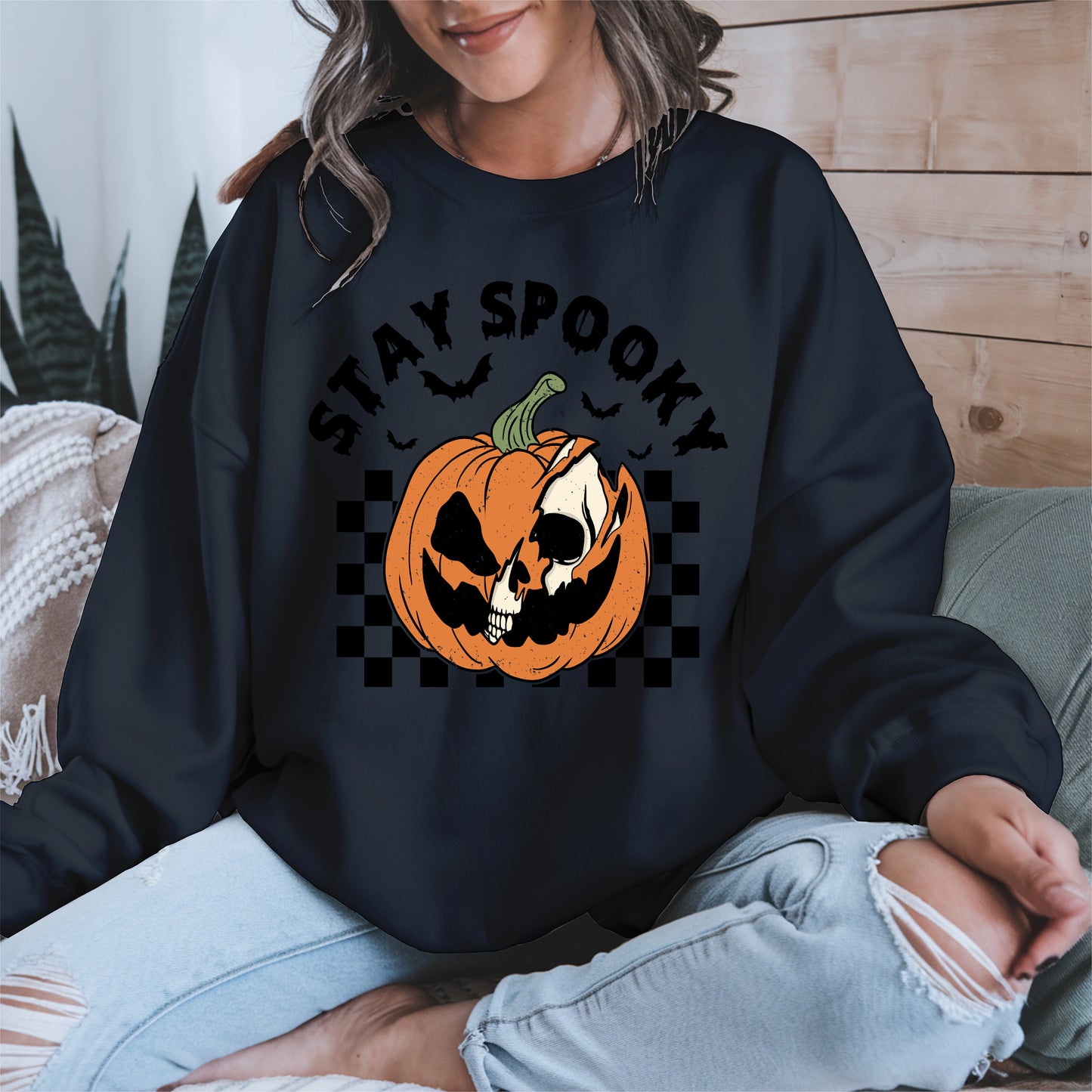 Creepy Skull Pumpkin Halloween Shirt