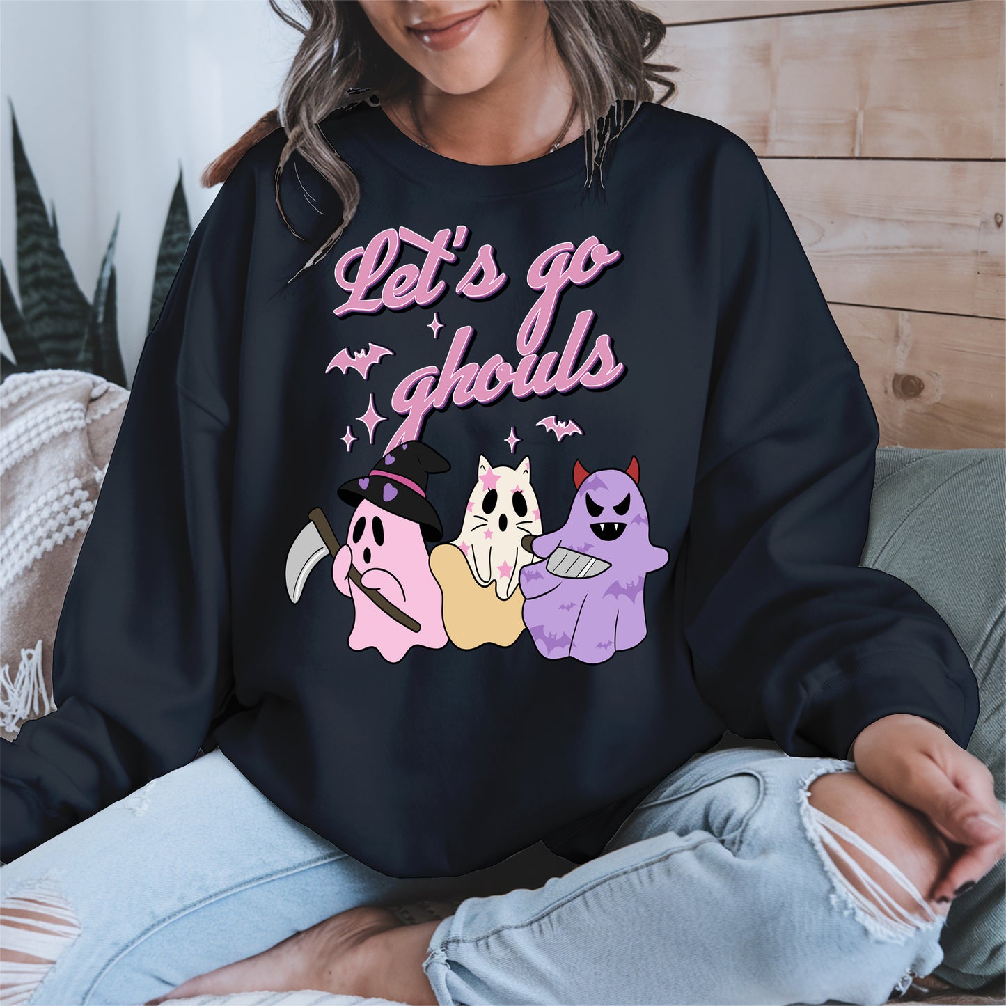 Let’s Go Ghouls Shirt Cute Halloween Ghost