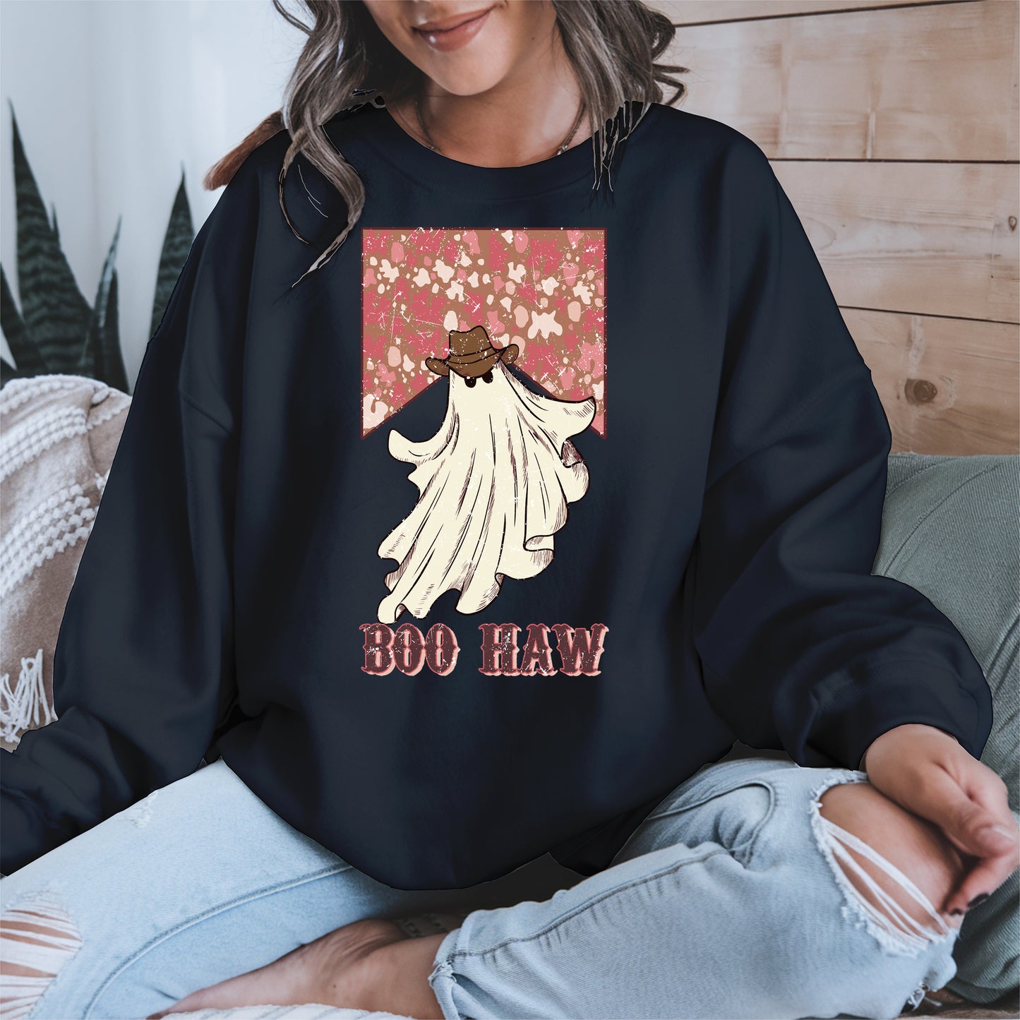 Boo Haw Western Ghost Cowgirl Tee