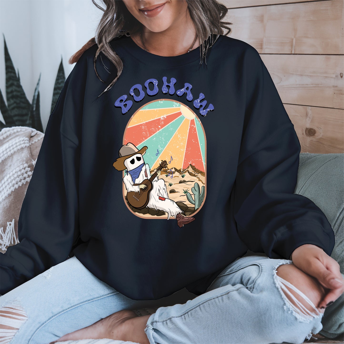 Boohaw Singing Ghost Western Tee