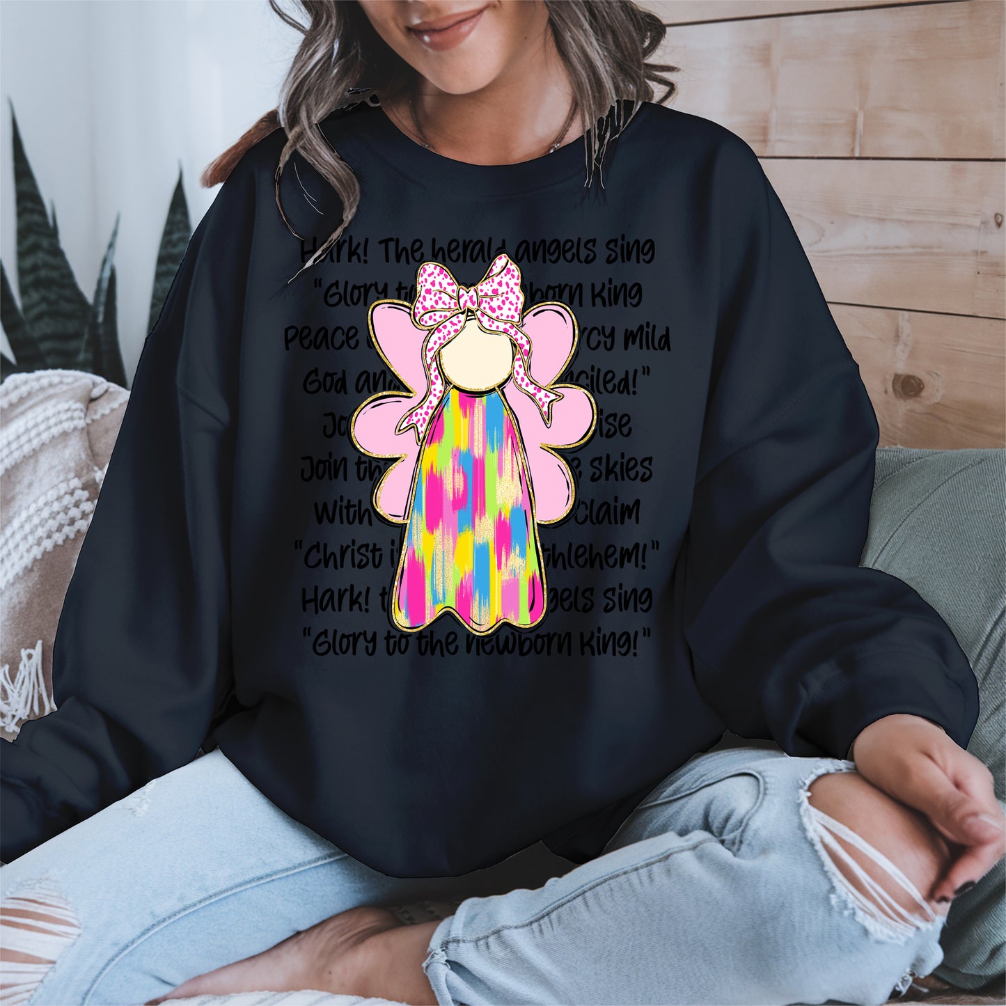 Colorful Angel Christmas Shirt
