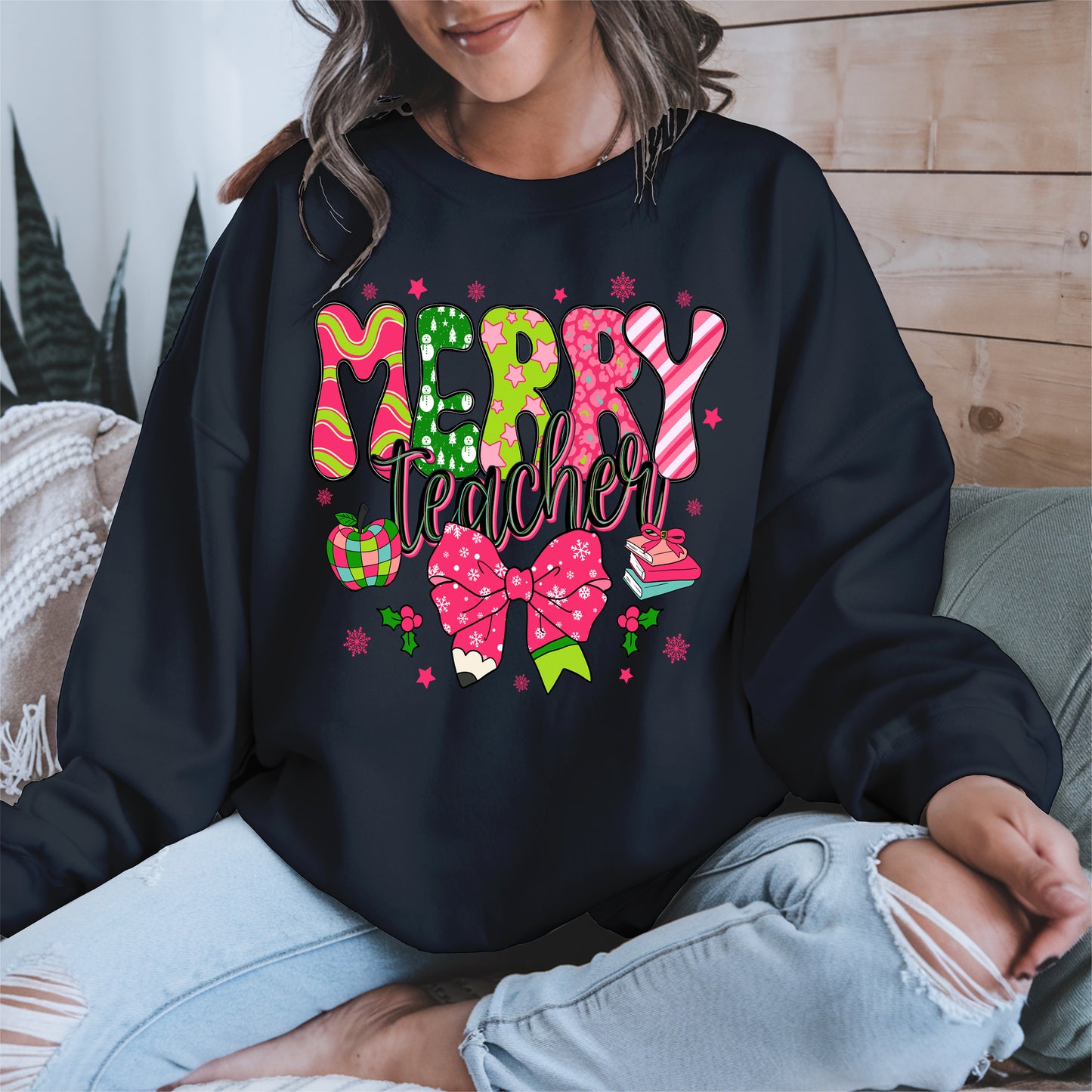 Merry Teacher Christmas Shirt