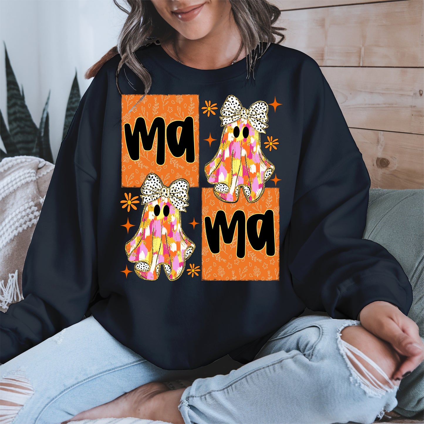 Mama Boo Ghost halloween shirt