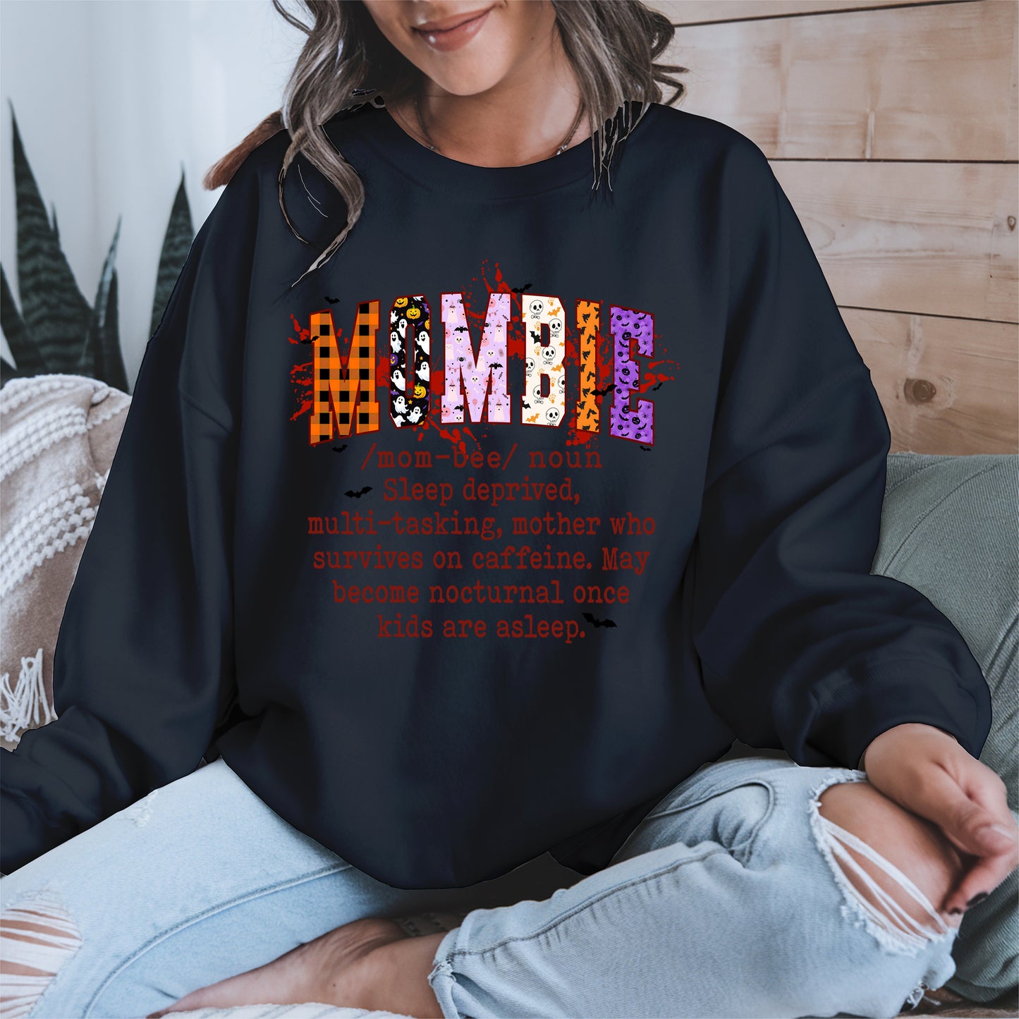MOMBIE Halloween shirt and hoodie