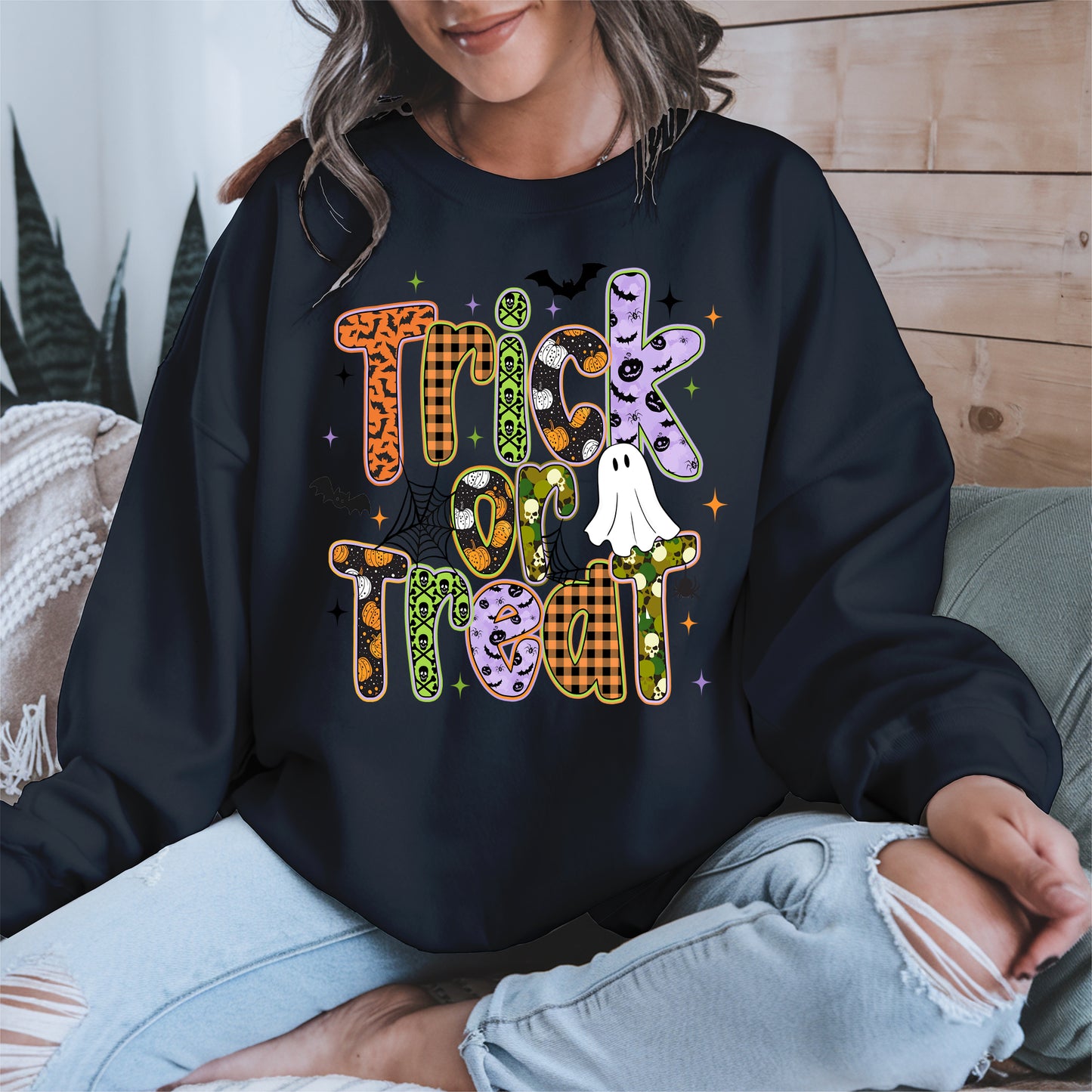 Trick or treat halloween shirt