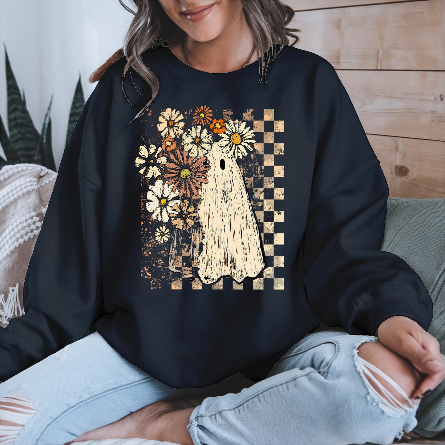 Ghost Floral halloween shirt