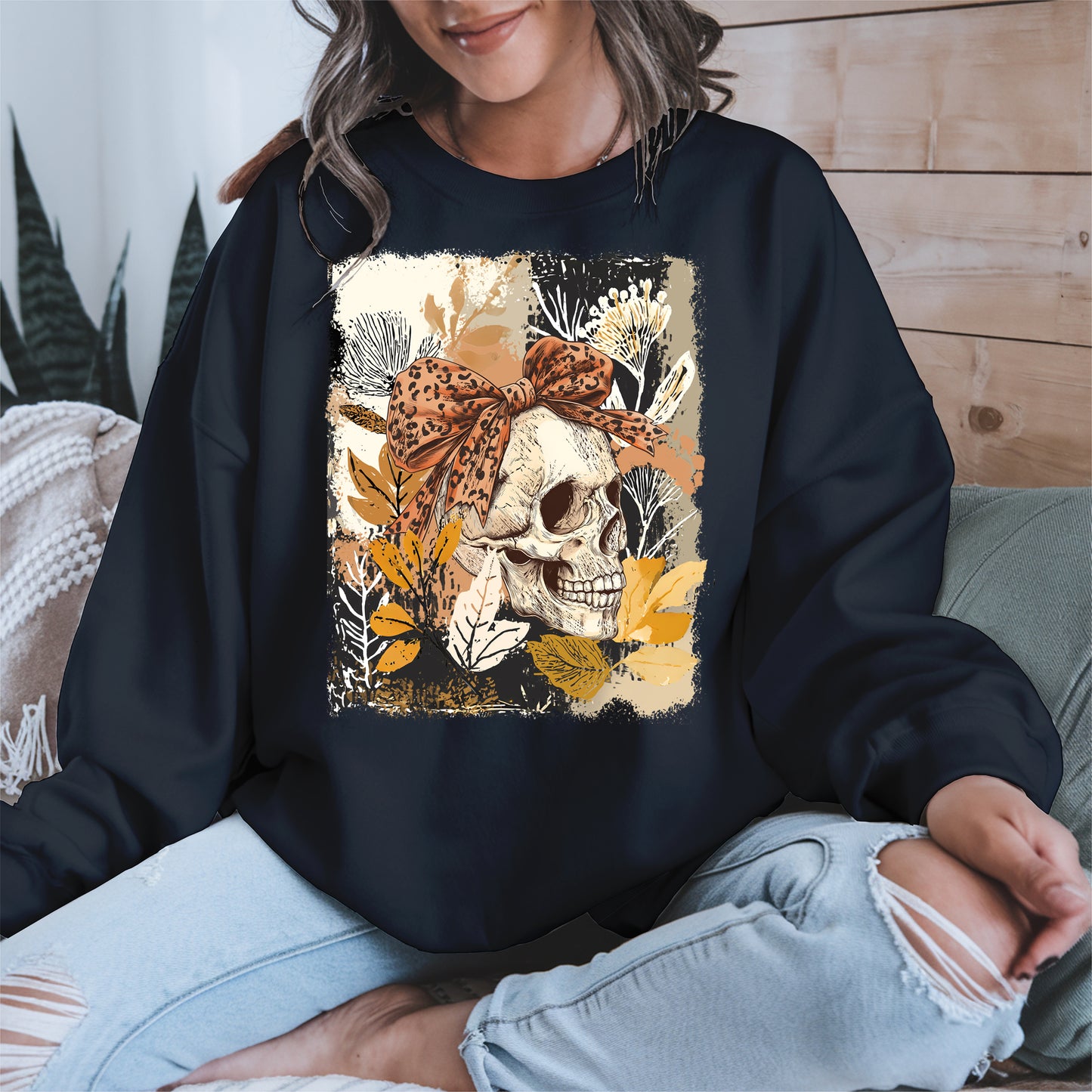 Skull Coquette Boho halloween shirt