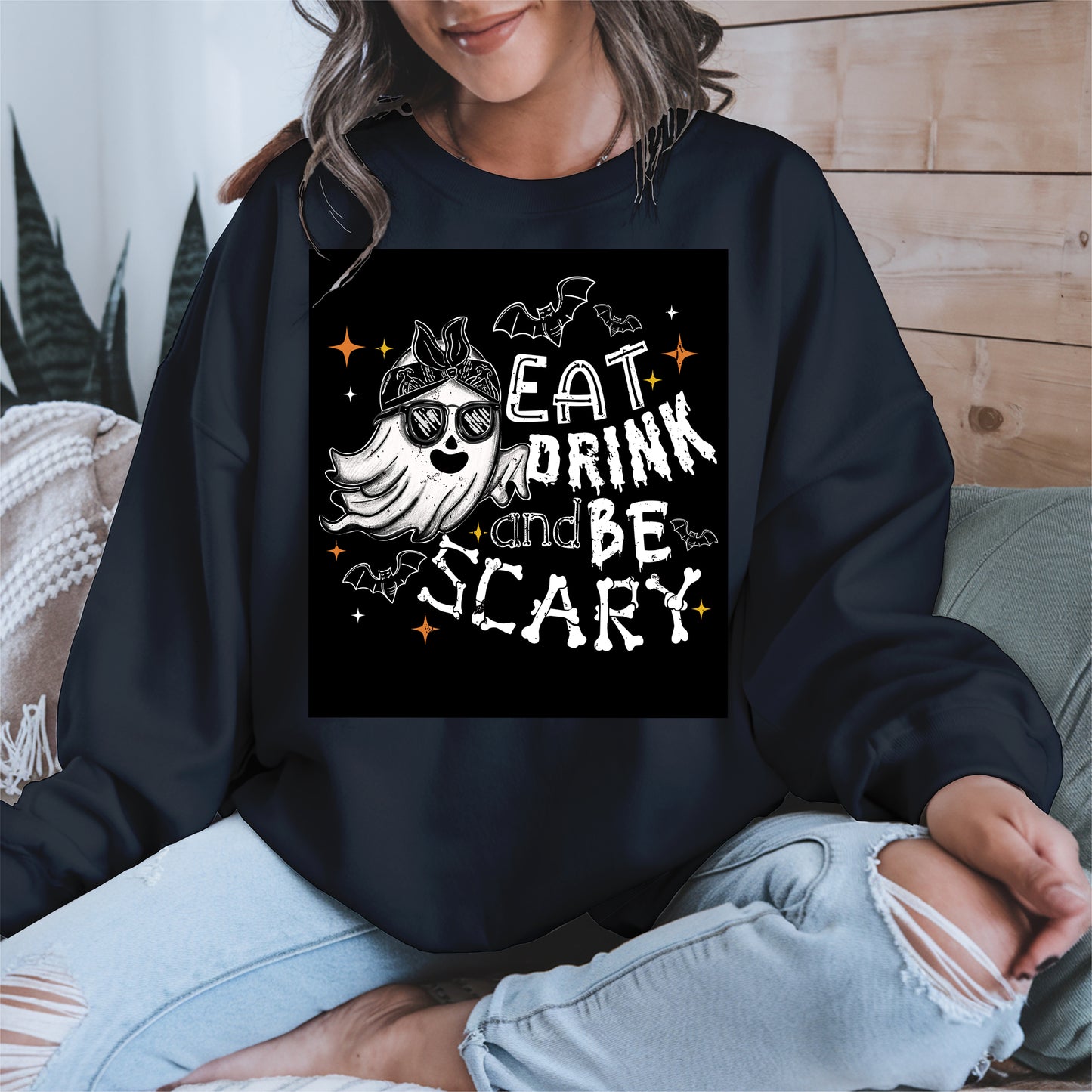 Eat Drink and Be Scary halloween shirt